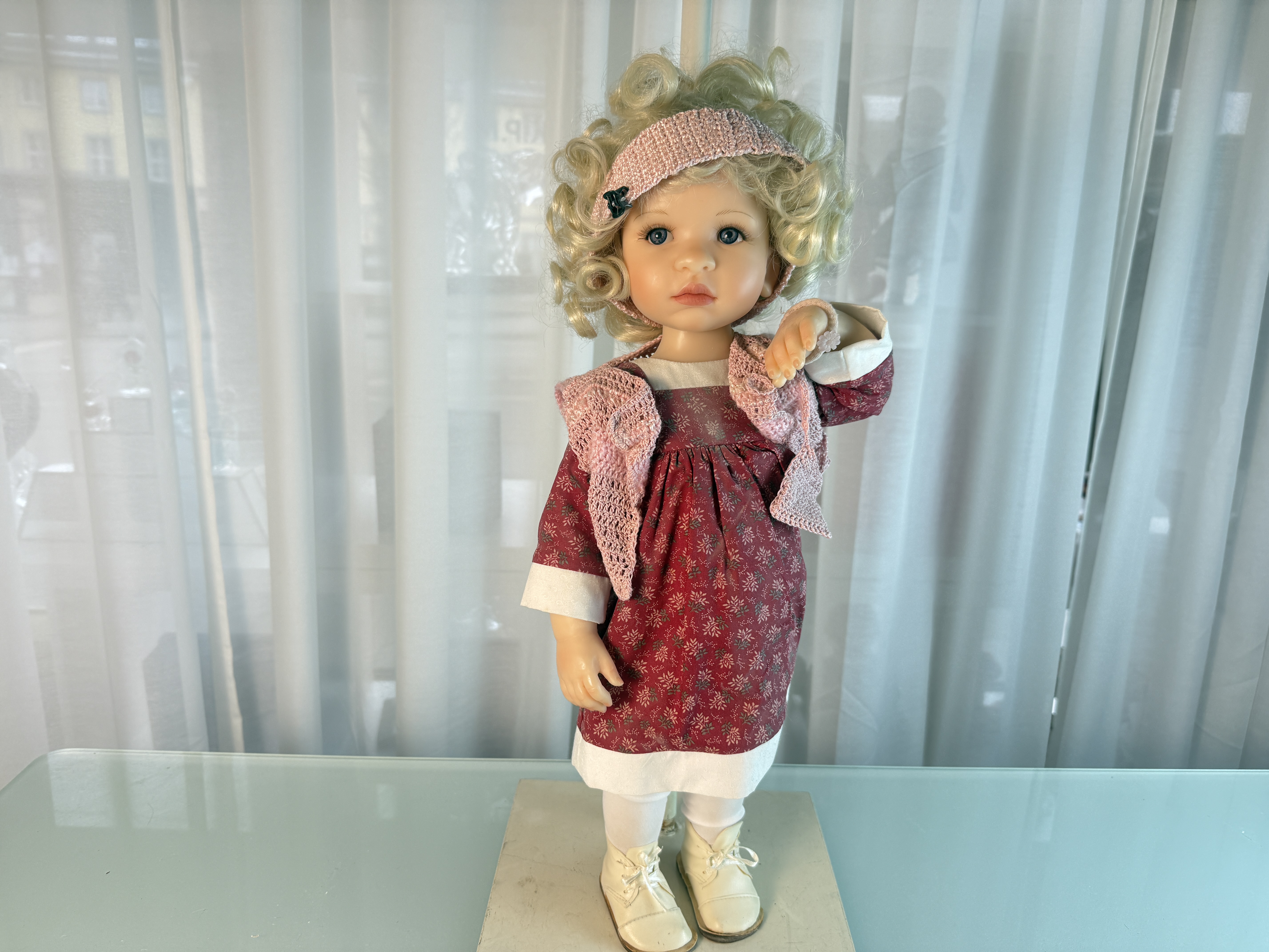 Pamela Erff Resin Künstlerpuppe Puppe 50 cm. Top Zustand  
