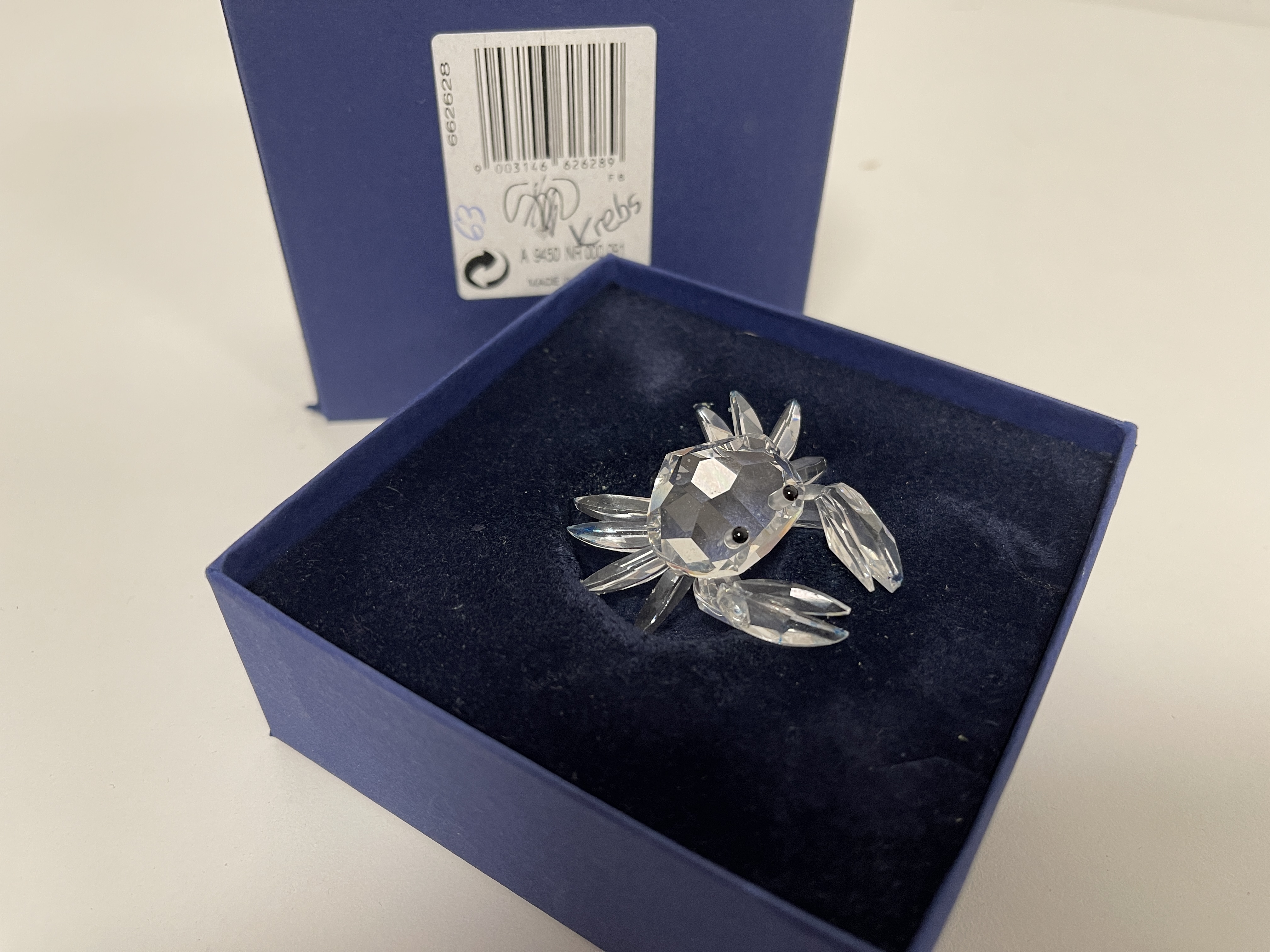 Swarovski Figur 206481 Krebs / Krabbe 4,5 cm. Ovp & Zertifikat - Top Zustand 