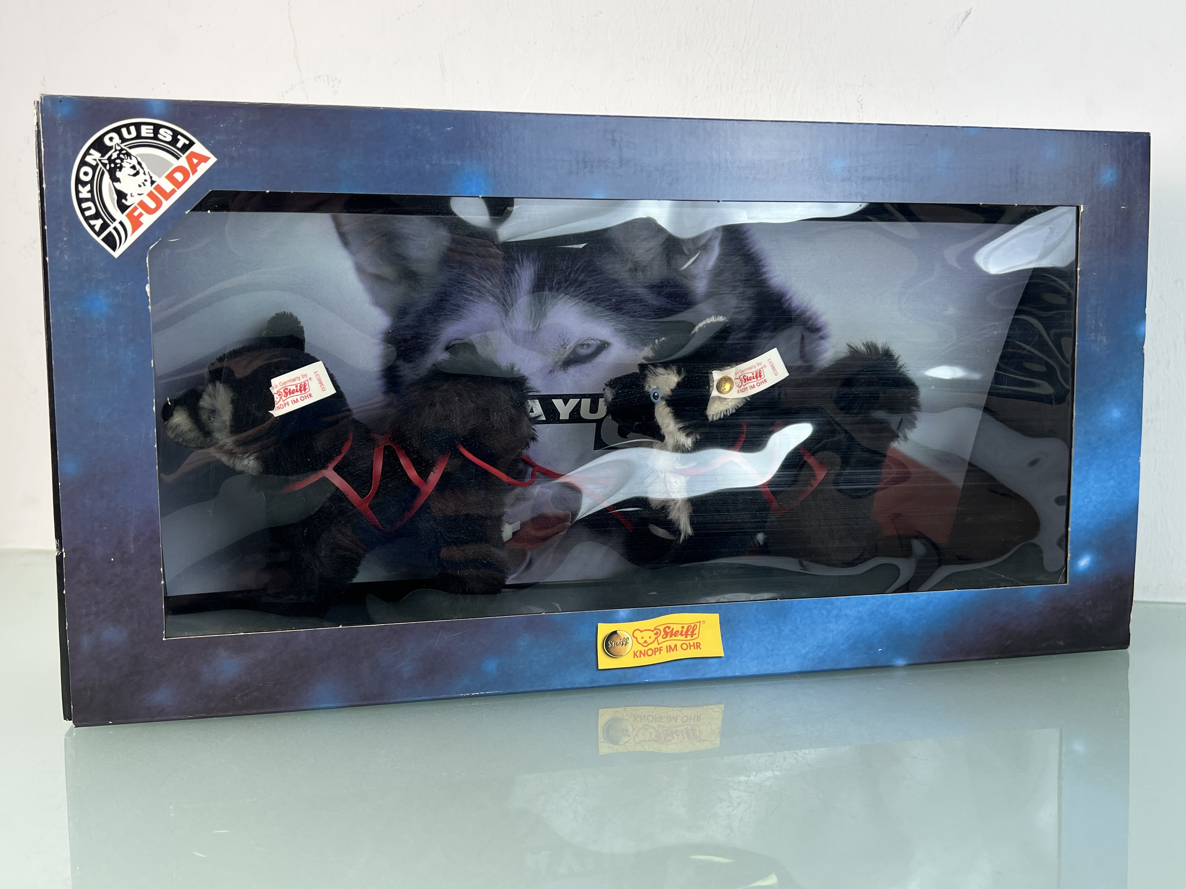Peluche vintage Steiff Hucky Raven des années 1960