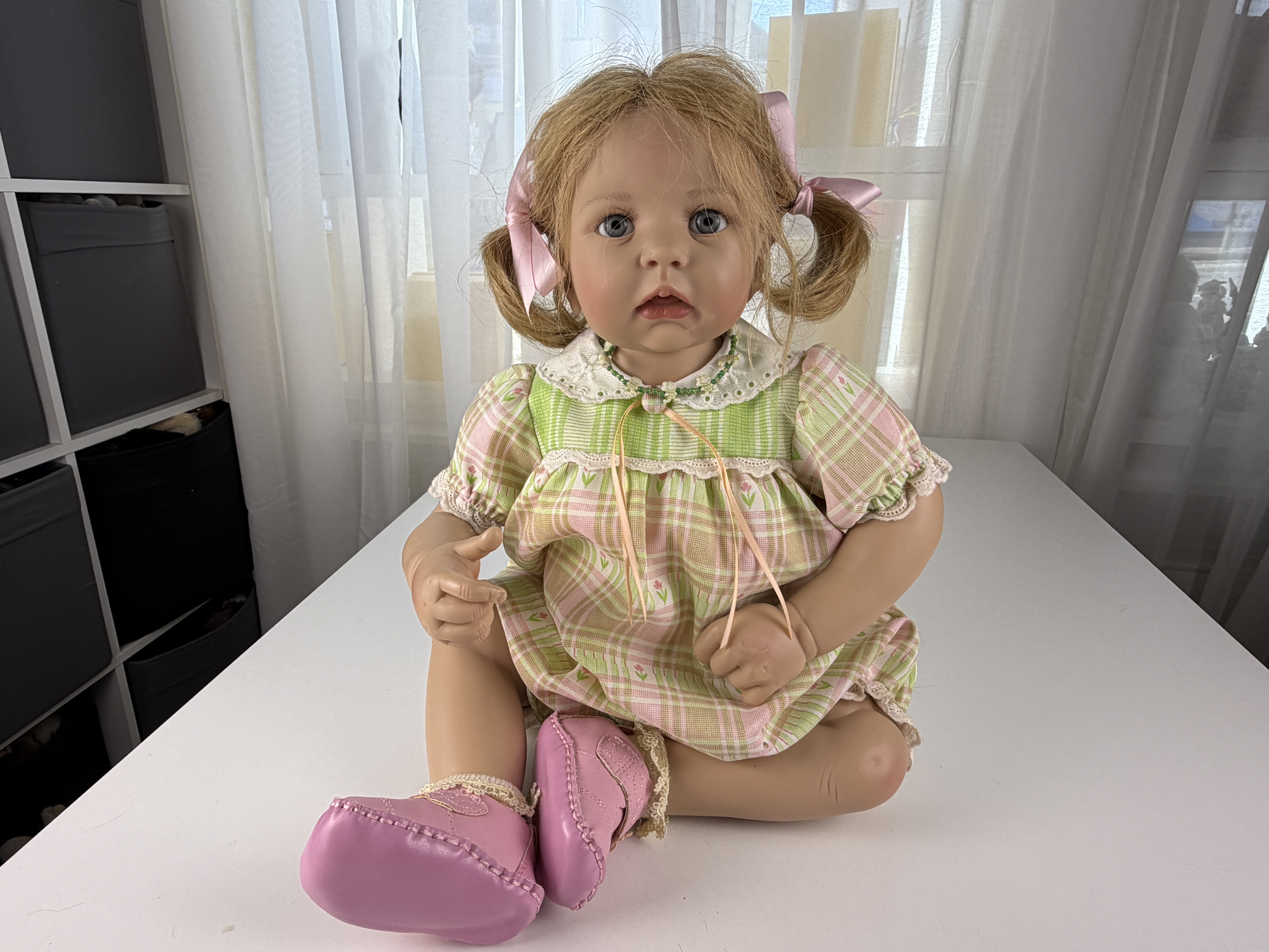 Götz Puppe Hildegard Günzel Vinyl Puppe 52 cm. Top Zustand 