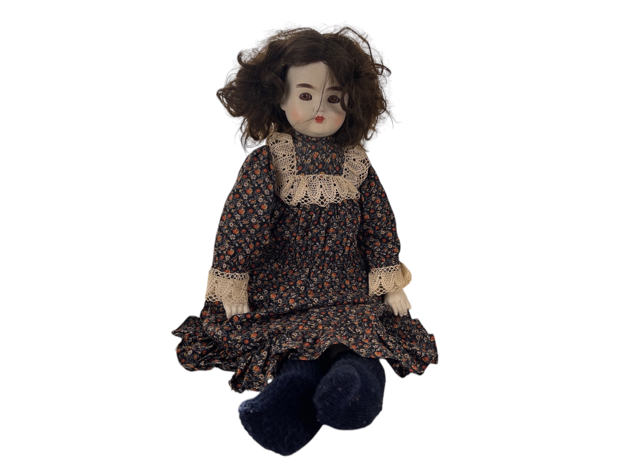 Alte Künstlerpuppe Vinyl Puppe 65 cm.    Zustand siehe Fotos 