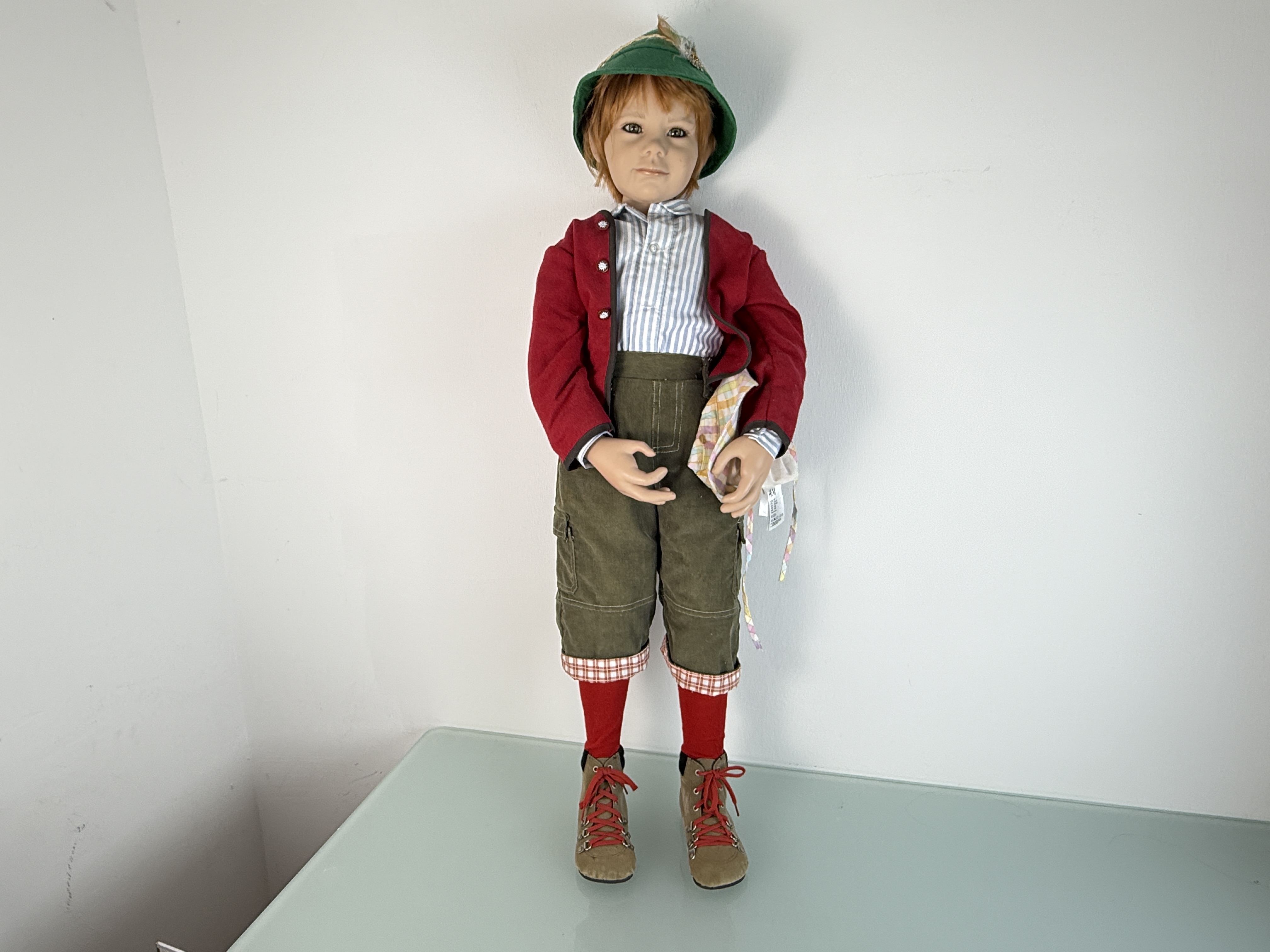 Künstlerpuppe Susan Lippl Vinyl Puppe 100 cm. Top Zustand 