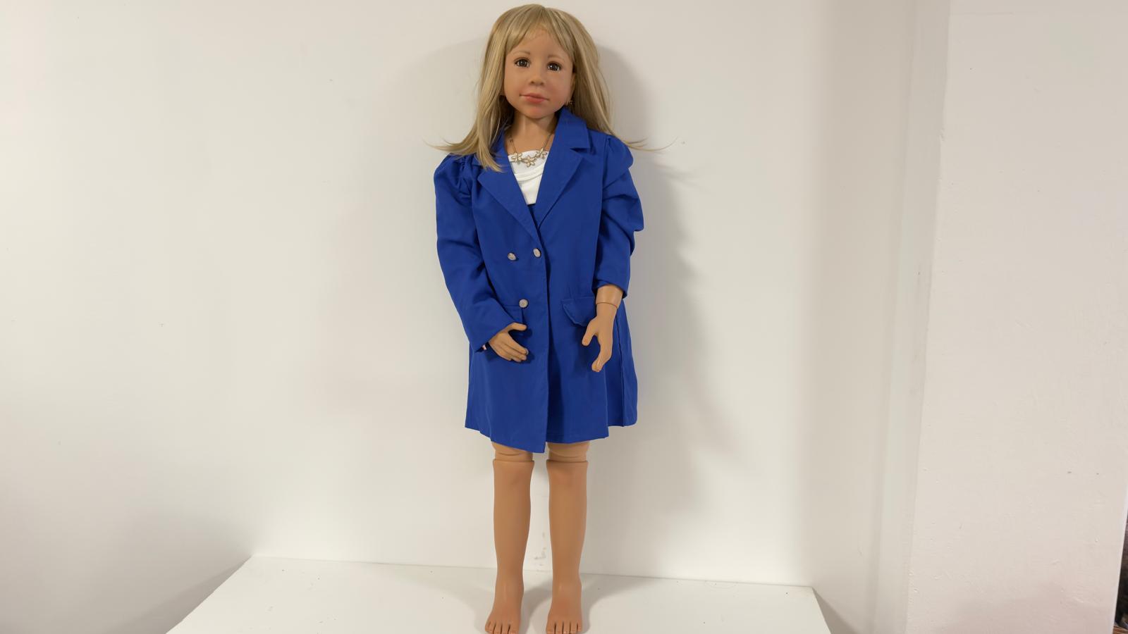 Monika Levenig Künstlerpuppe Vinyl Puppe 115 cm. Guter Zustand 