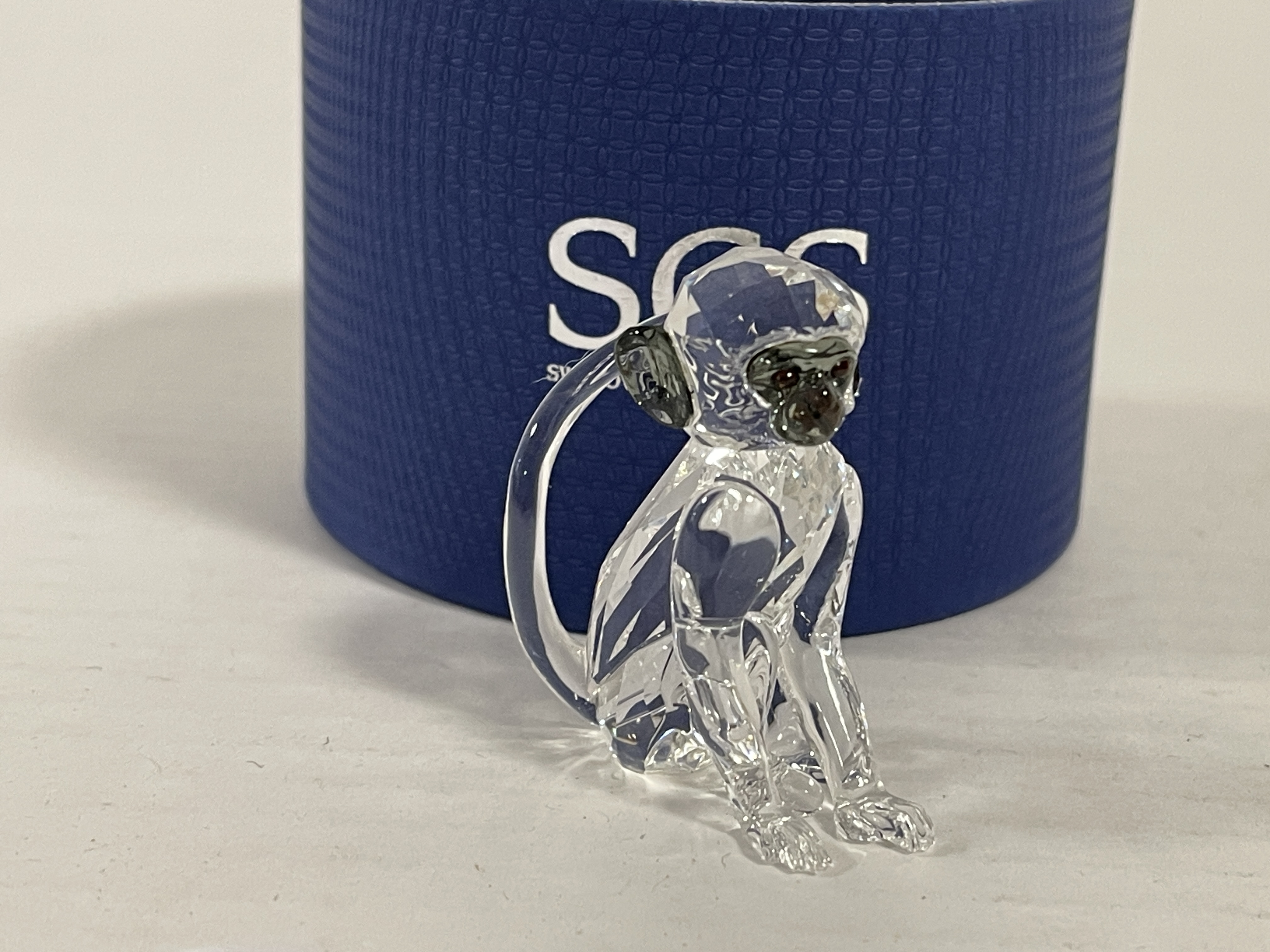 Swarovski Figur 5301552 SCS Grüne Meerkatze 4,5 cm Ovp & Zertifikat. Top Zustand