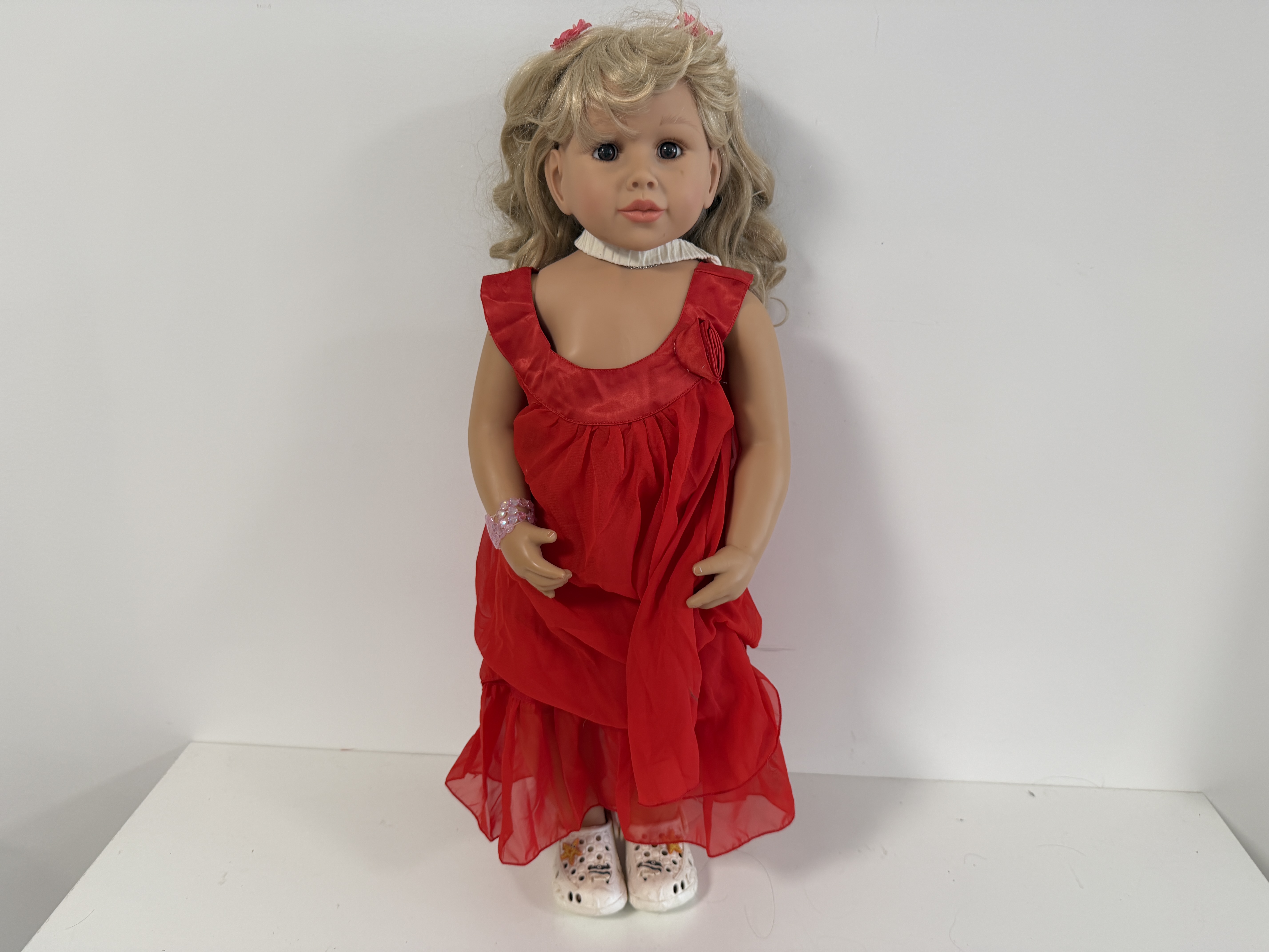 Künstlerpuppe Puppe Monika Peter Leicht Vinyl Puppe 80 cm. Leicht Schmutzig 