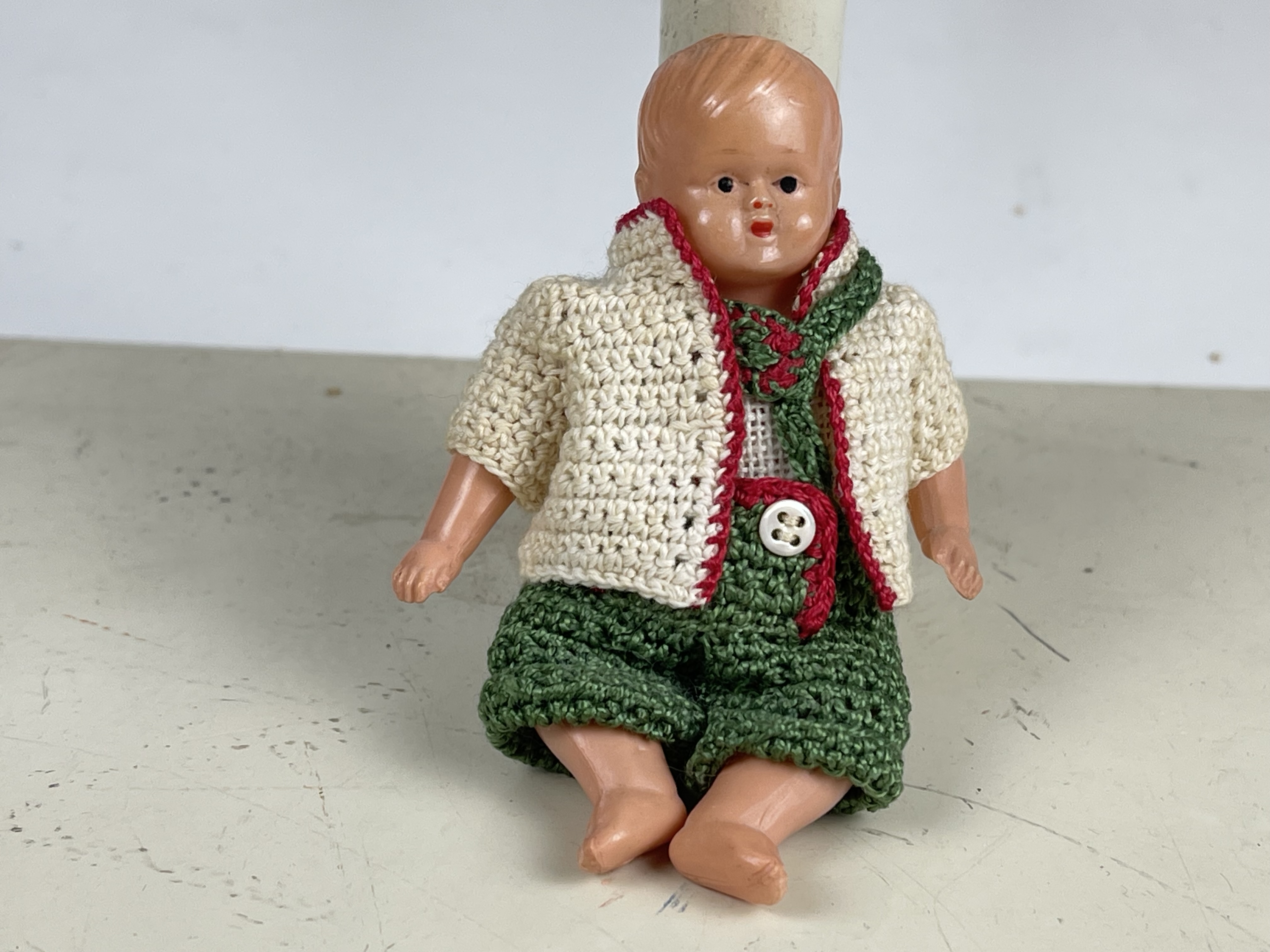 Schildkröt-Puppe Schildkrötpuppe Puppe 9 cm. Zustand siehe Fotos 