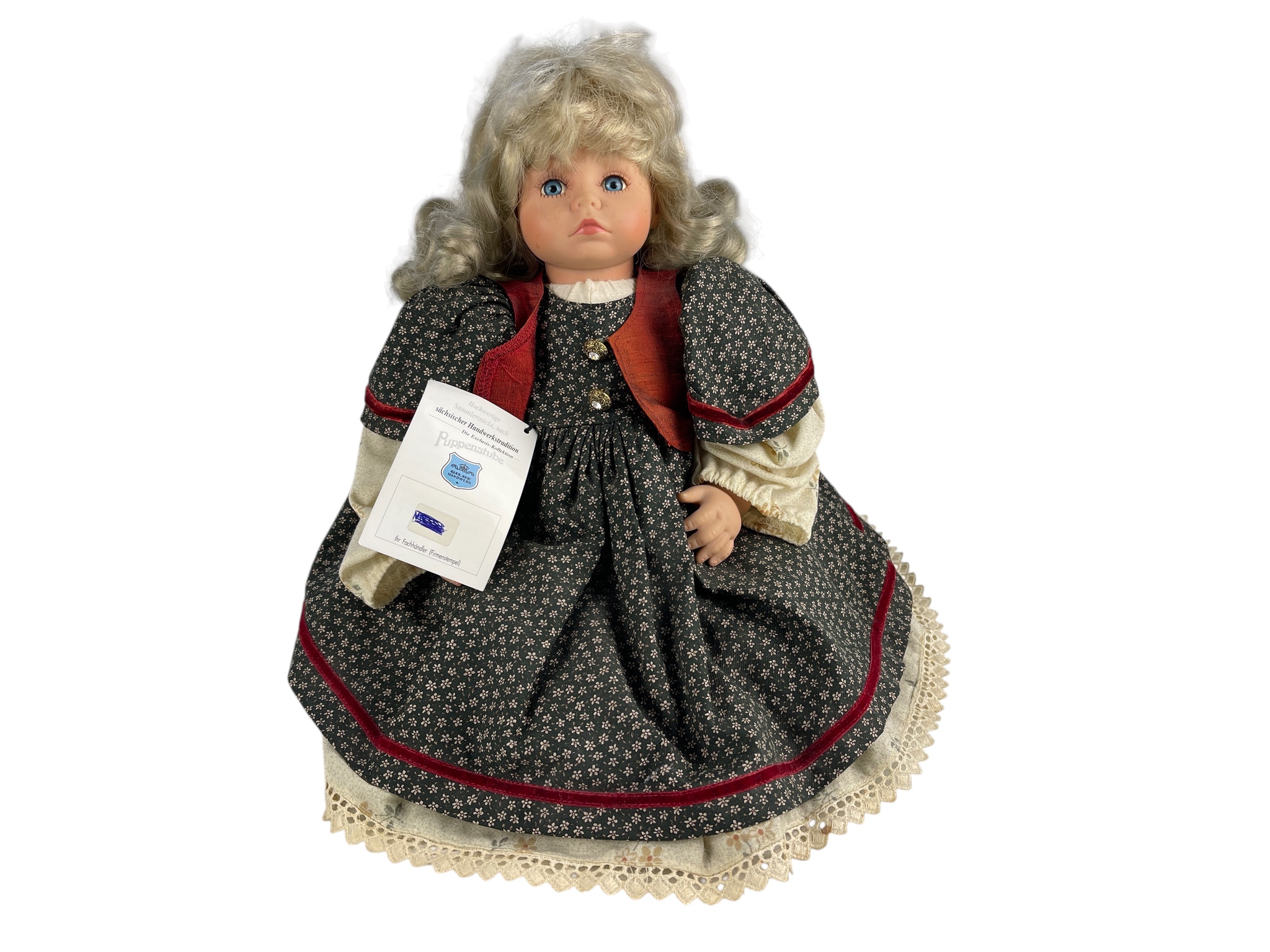 Gilde Künstlerpuppe Vinyl Sammler Puppe 35 cm. Zustand siehe Fotos