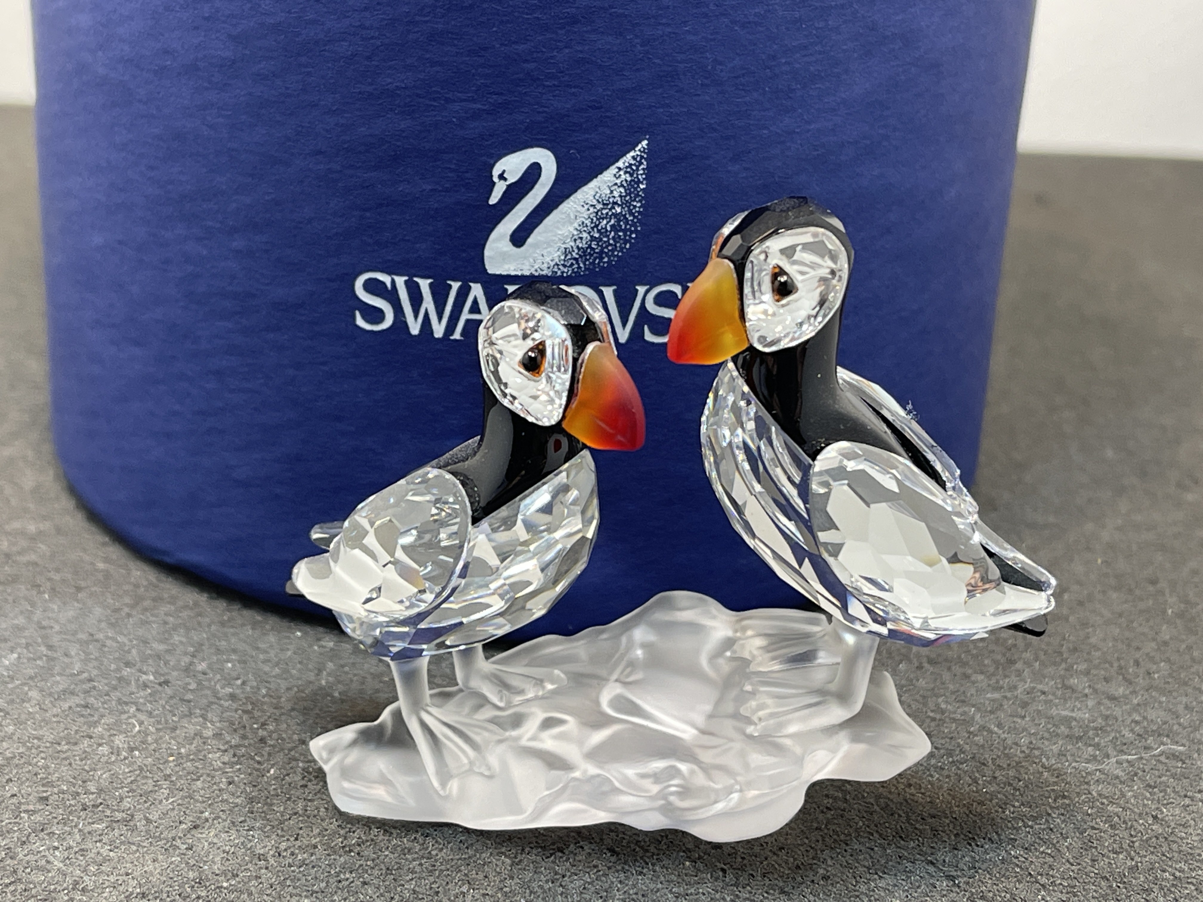  Swarovski Figur 261643 Papageientaucher 8 cm. Ovp & Zertifikat. Top Zustand. 