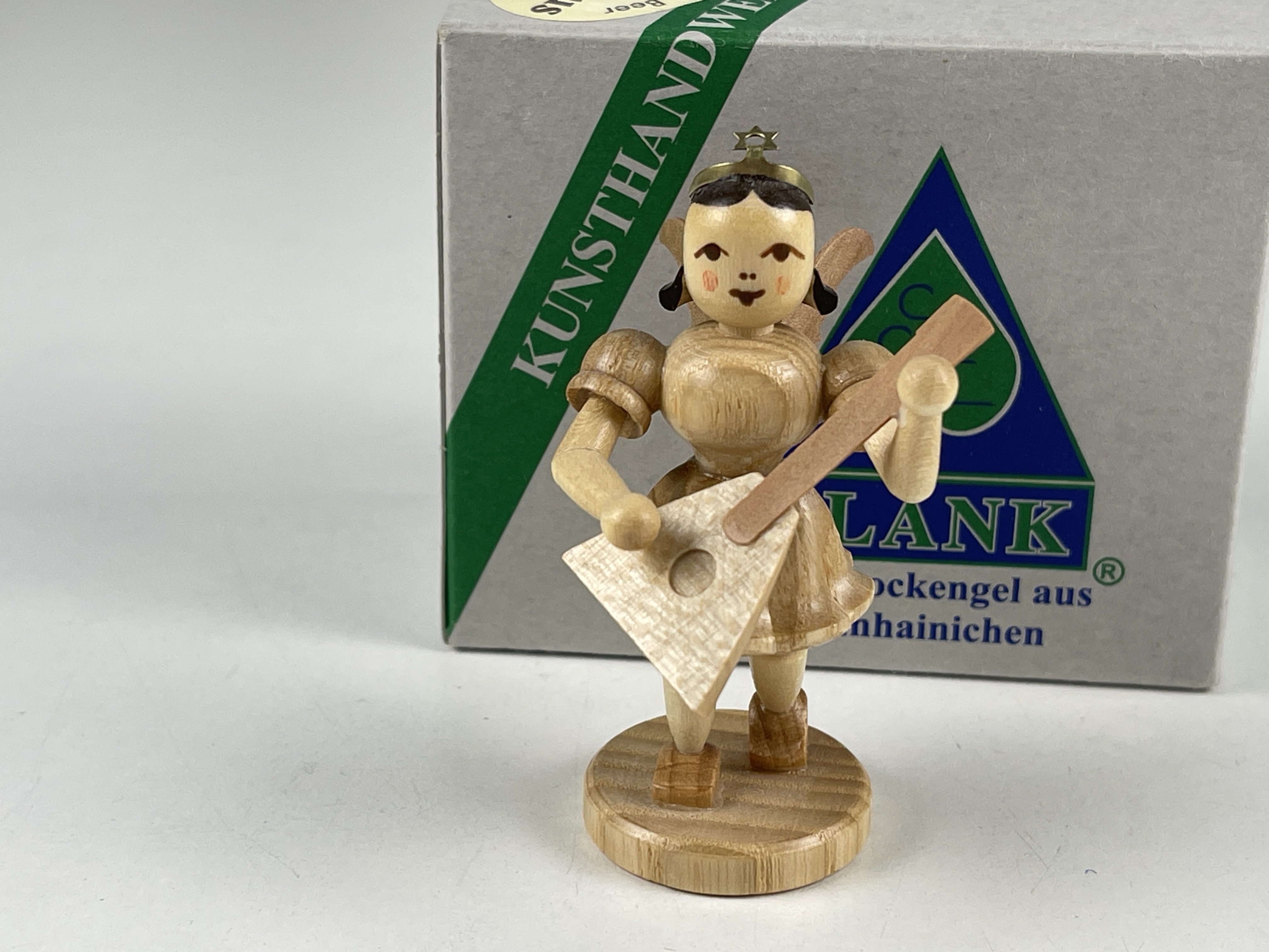 Erzgebirge Blank Figur Engel 6,8 cm. Top Zustand OVP
