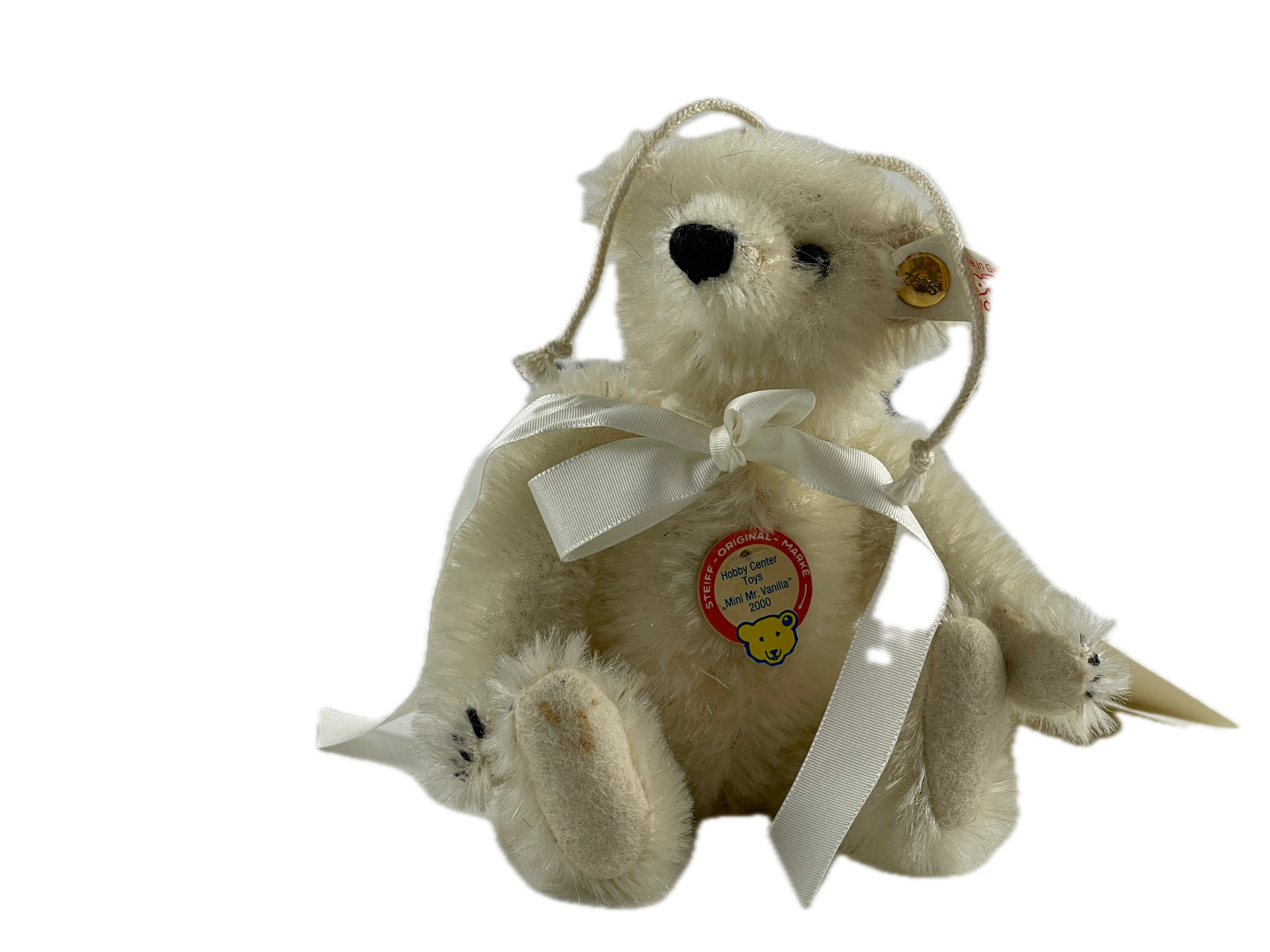 Steiff Tier 651915 Mr. Vanilla Teddy Bär 16 cm - Zustand siehe Fotos 