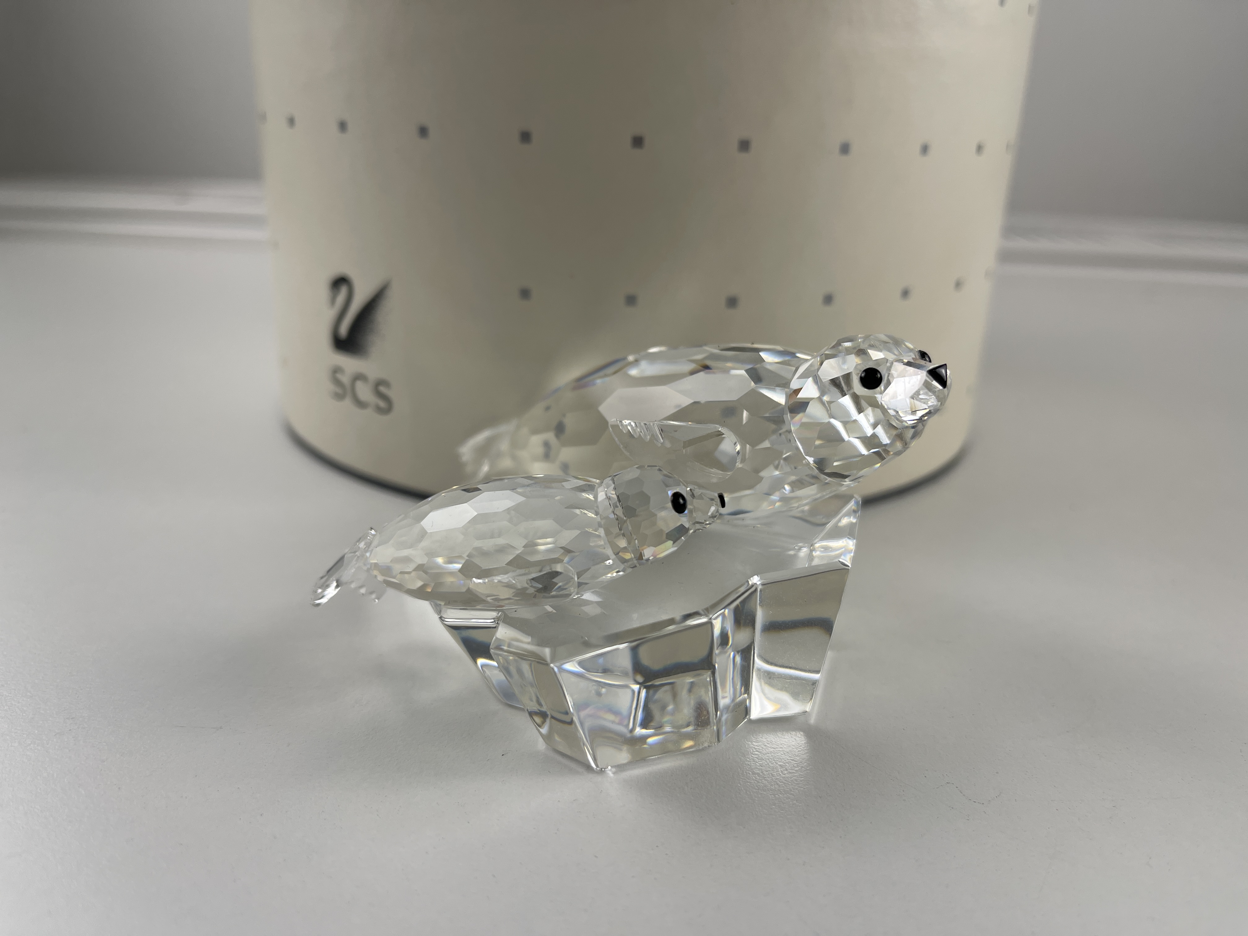 Swarovski Figur 158872 Jahresfigur Die Robben 11 cm. Ovp & Zertifikat. Top Zustand