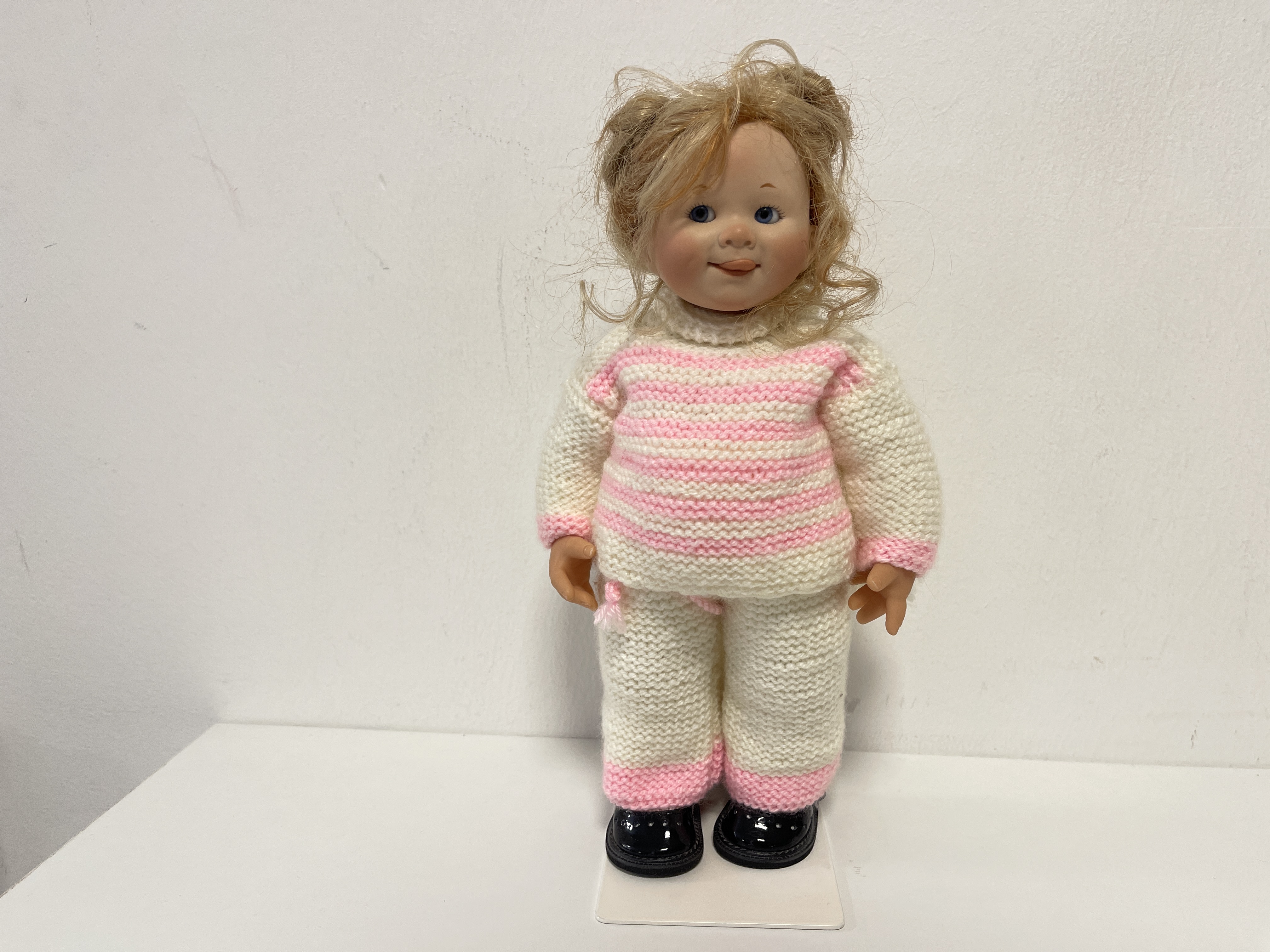 Rosemarie Anna Müller Künstlerpuppe Porzellan / Vinyl Puppe 33 cm Unikat Top Zustand 