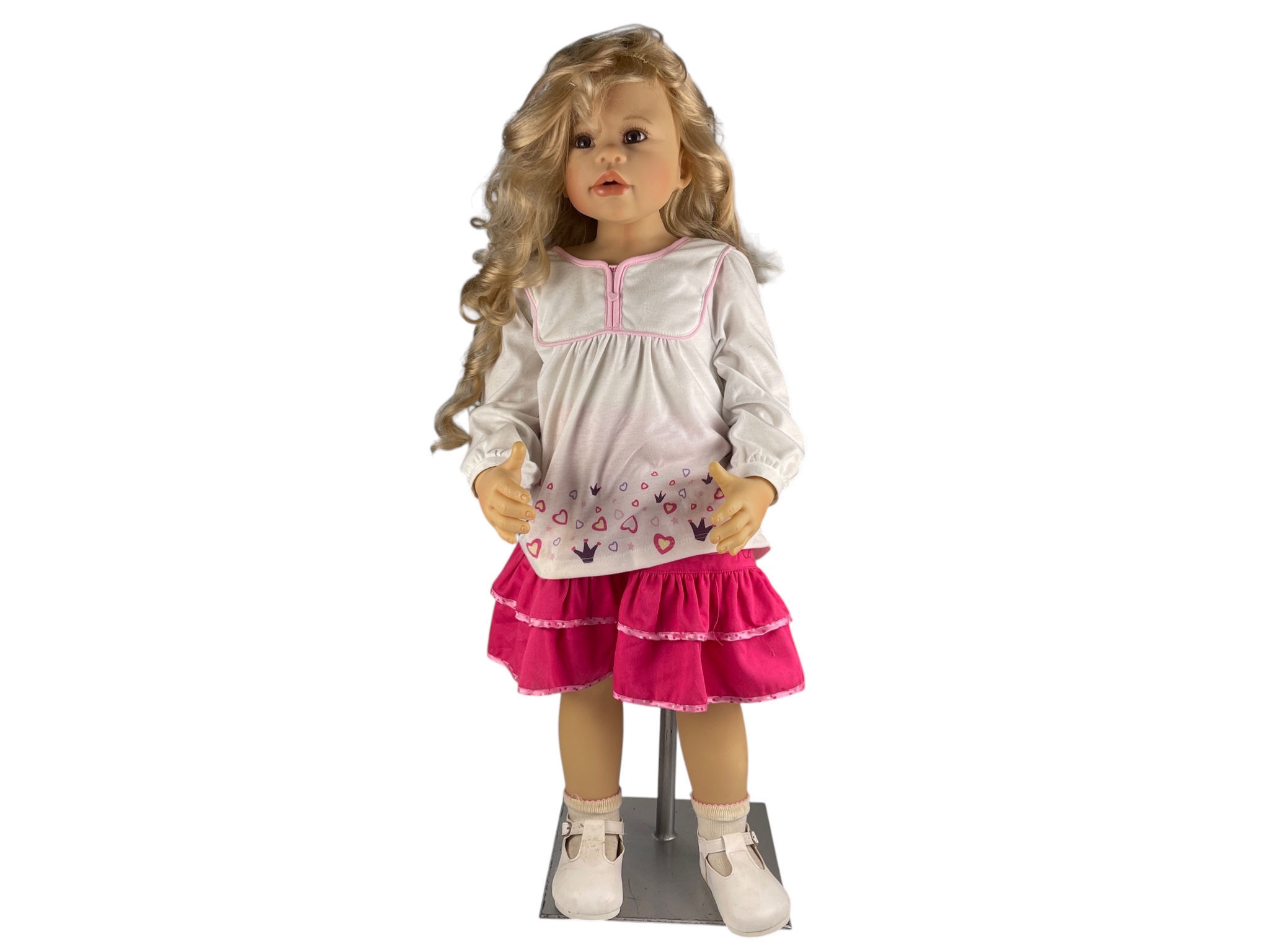 Monika Levenig Künstlerpuppe  Vinyl Puppe 82 cm. leicht Schmutzig