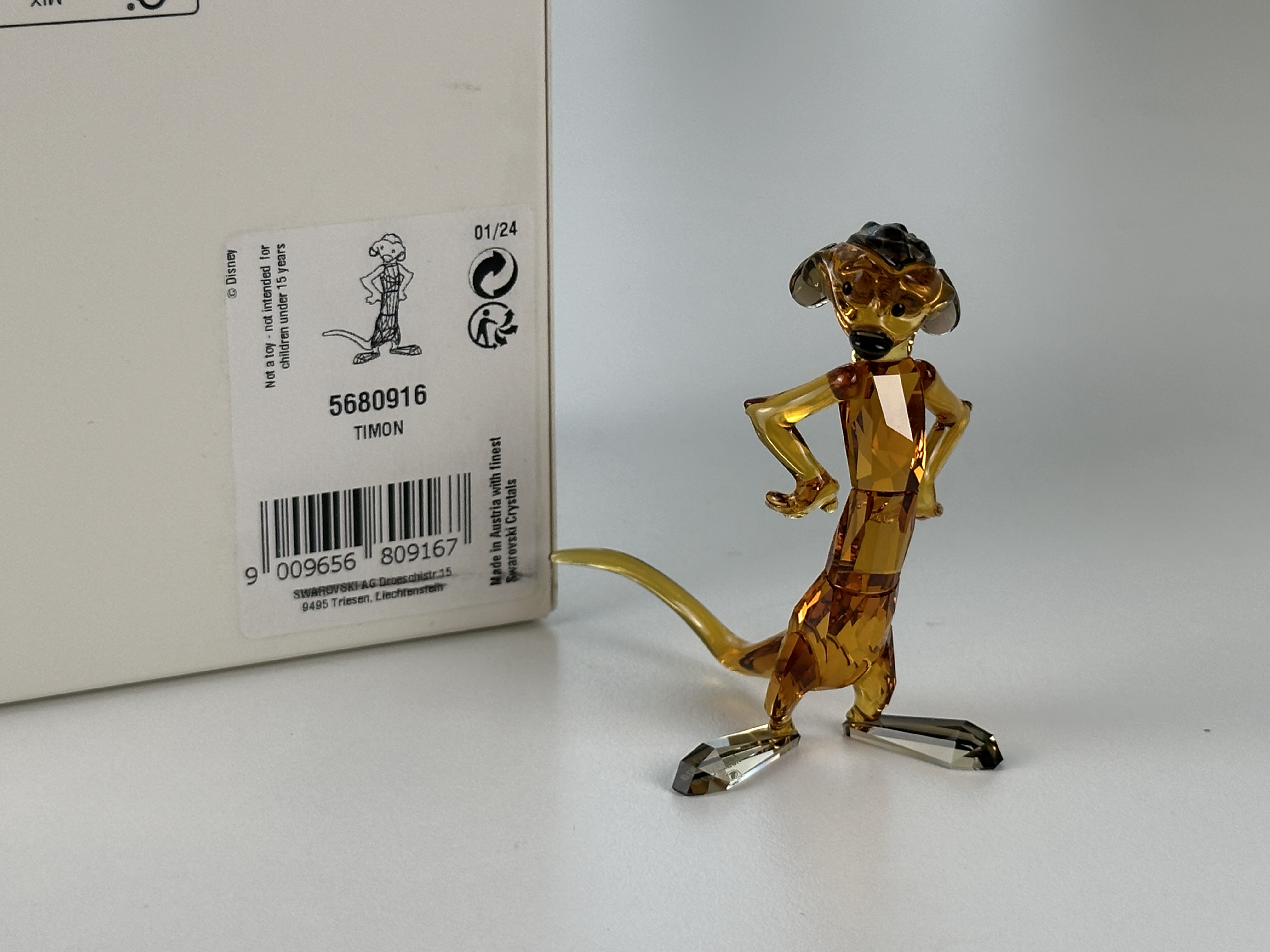 Swarovski Figur 5680916 Disney The Lion King Timon 5,8 cm. Mit OVP & Zertifikat Top Zustand