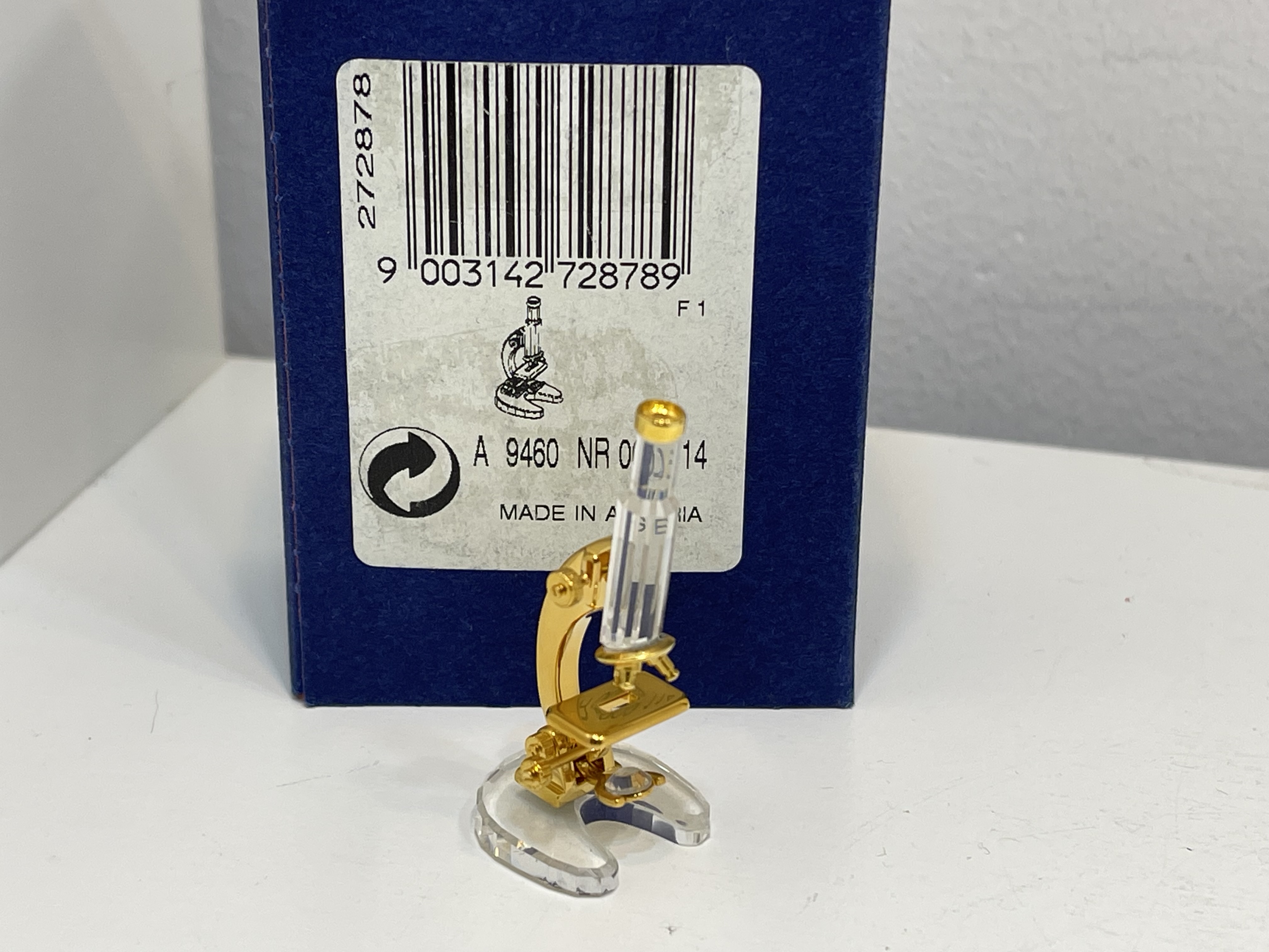  Swarovski Figur 272878 Mikroskop 4 cm. Mit Ovp & Zertifikat. Top Zustand  