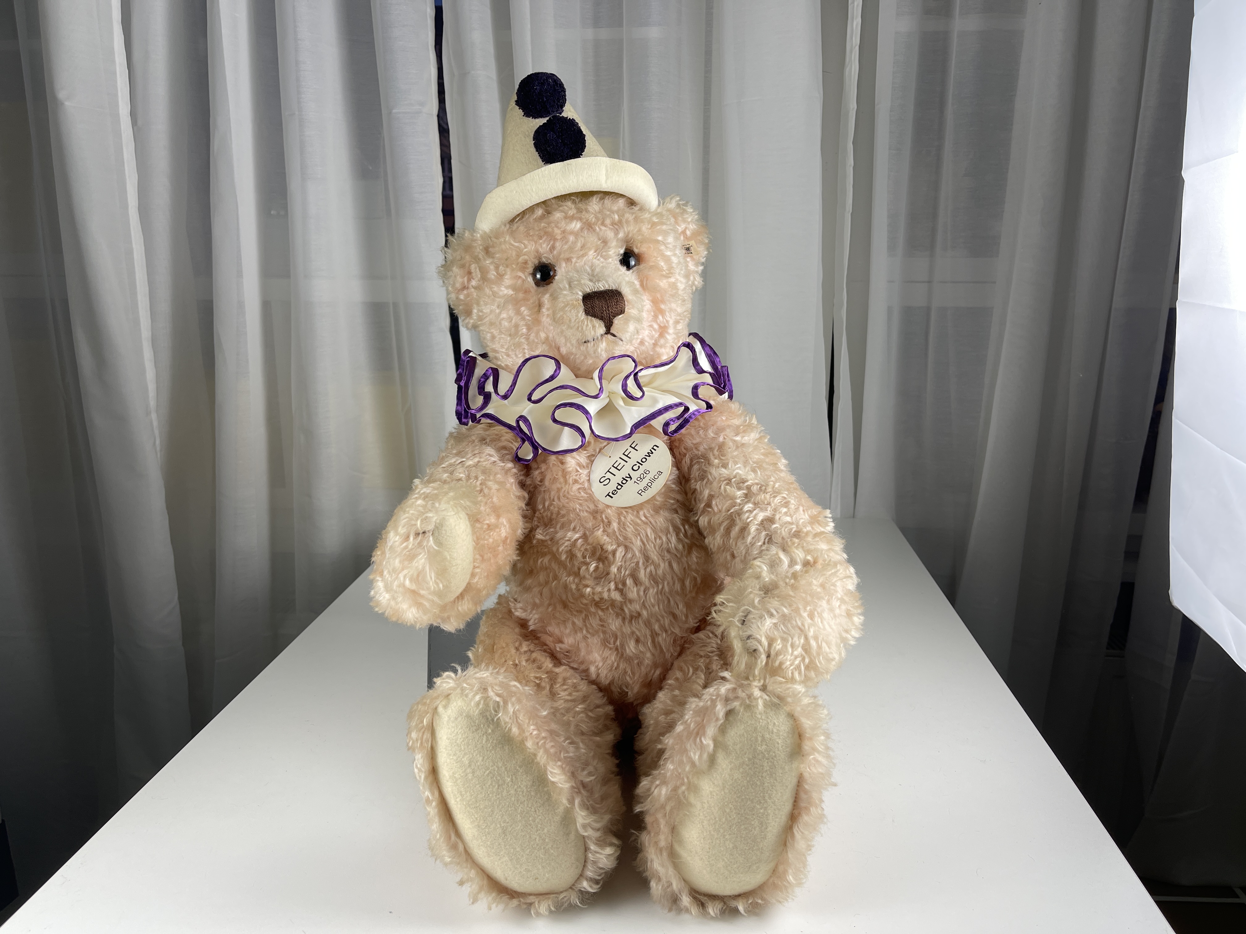 Steiff Tier Teddy Bär 407277 Clown 70 cm Top Zustand