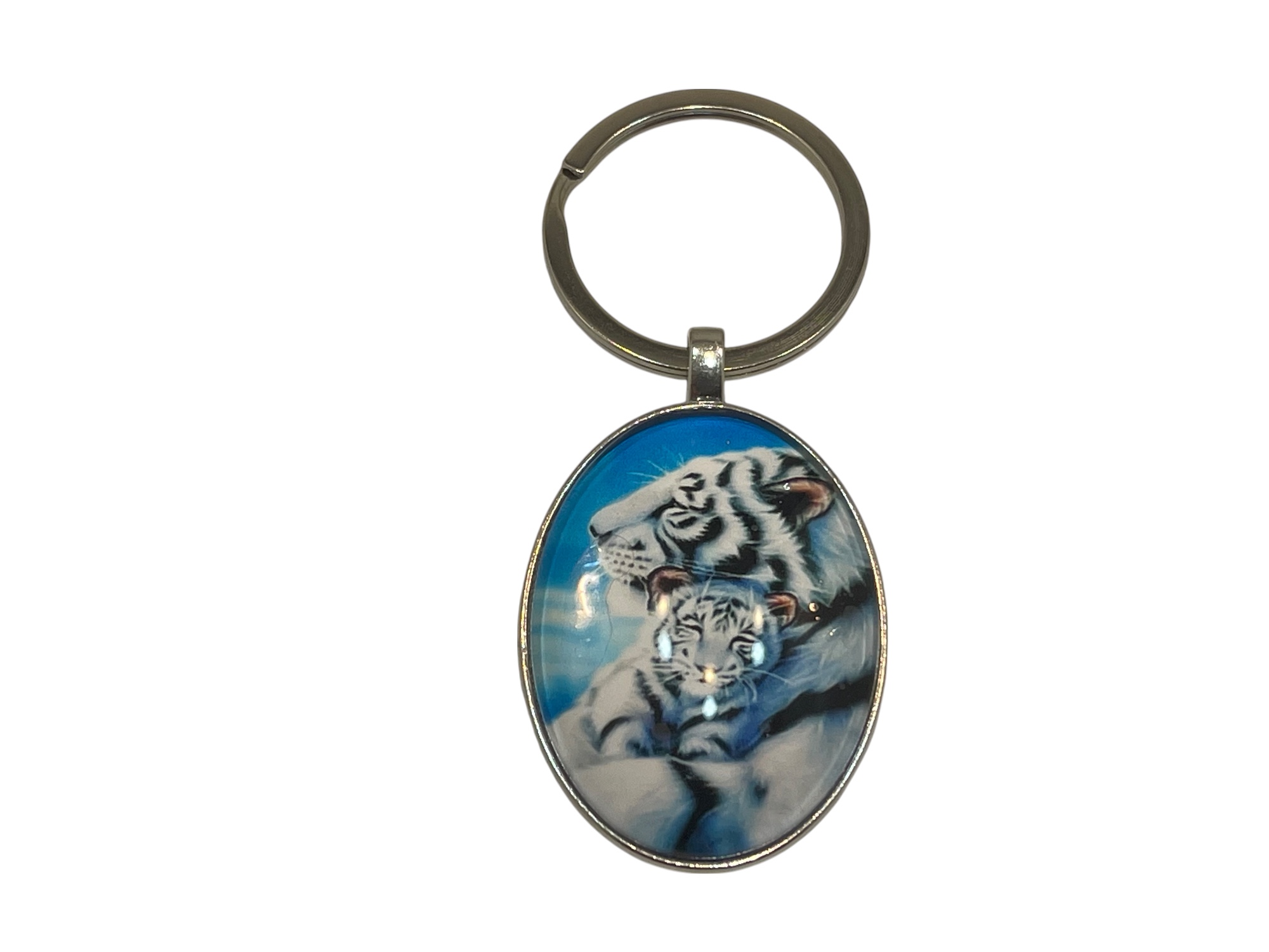 Schlüsselanhänger Weiße Tiger 8 cm. Top Zustand 