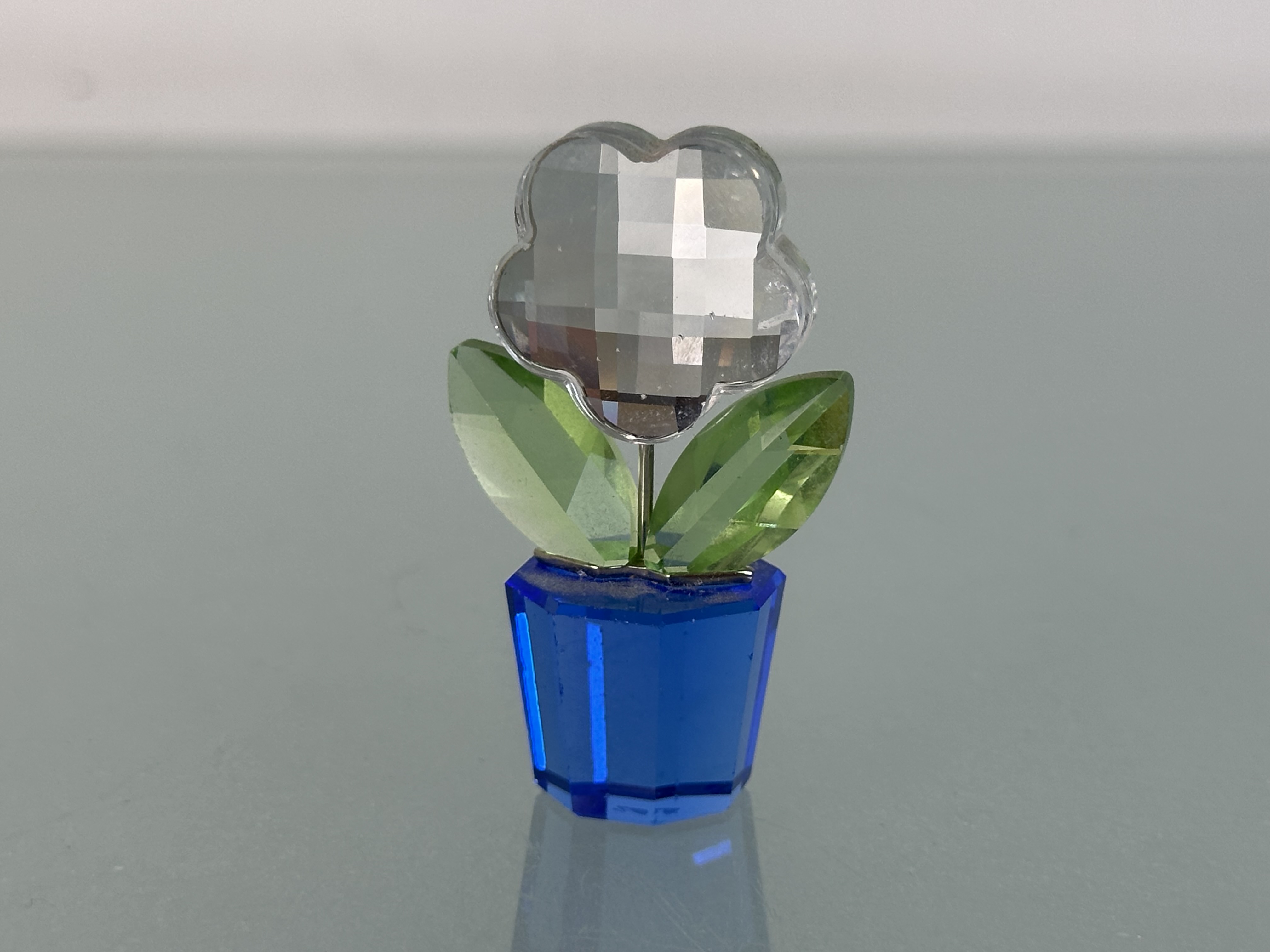 Swarovski Figur 296598 Blumentopf Blume 5 cm. Top Zustand