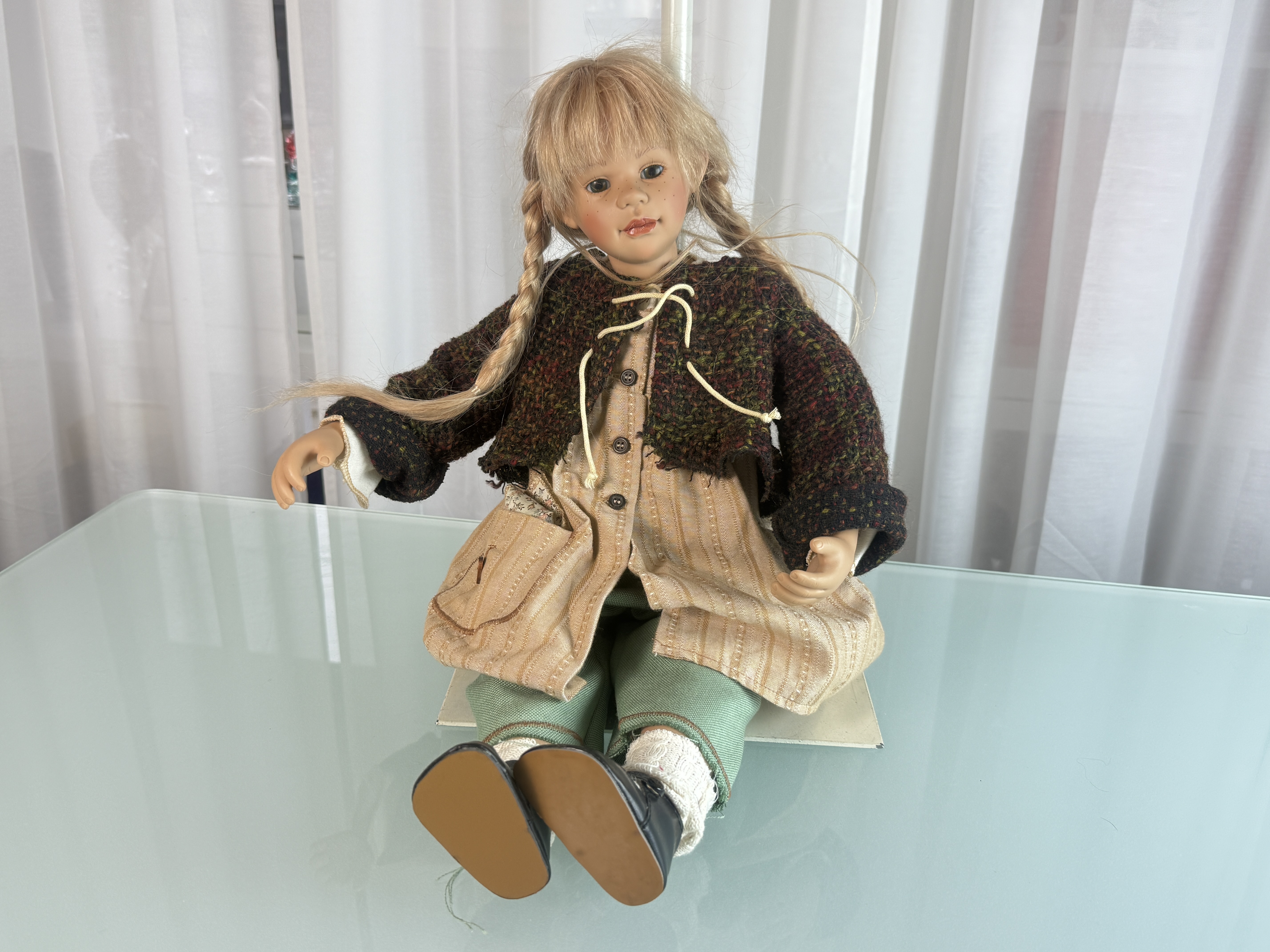 Künstlerpuppe Susi Eimer Vinylpuppe 40 cm. Top Zustand    