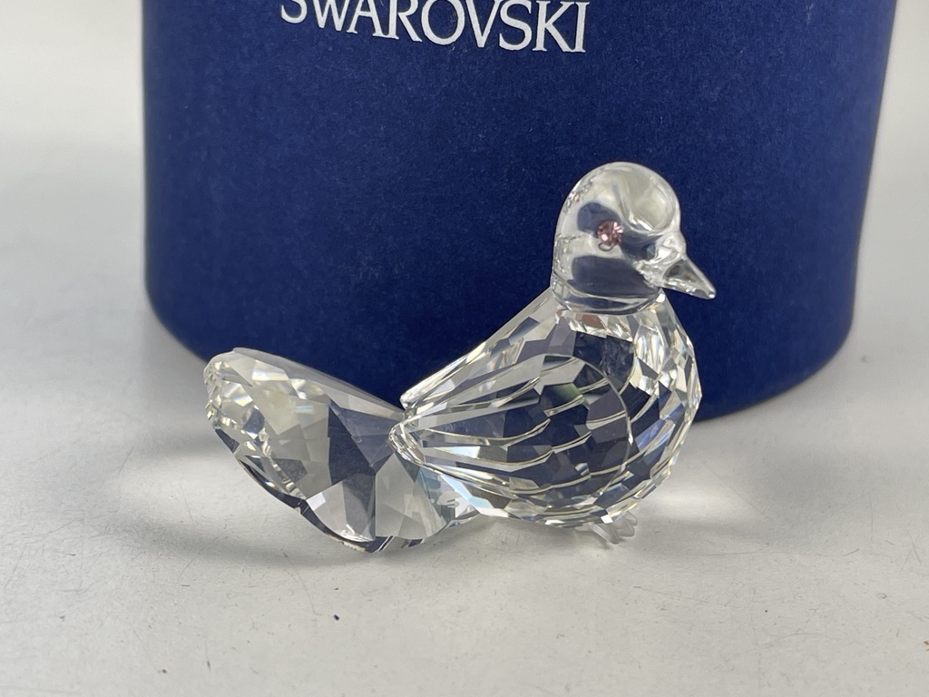  Swarovski Figur 191696 Taube 4,5 cm. Mit OVP + Zertifikat. Top Zustand