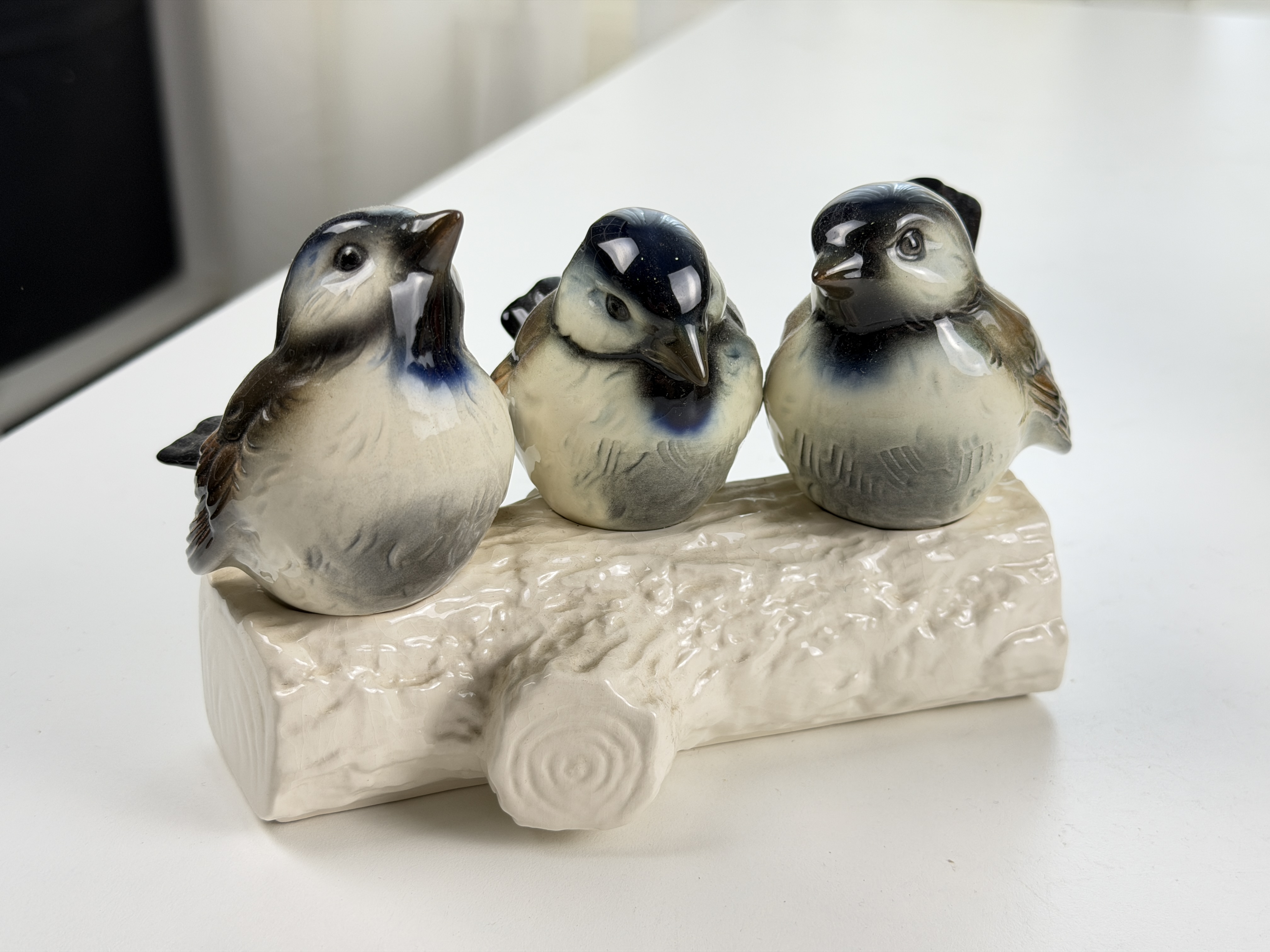  Goebel Figur Porzellan CV121 Spatzen 11,5 x 17 cm. Top Zustand