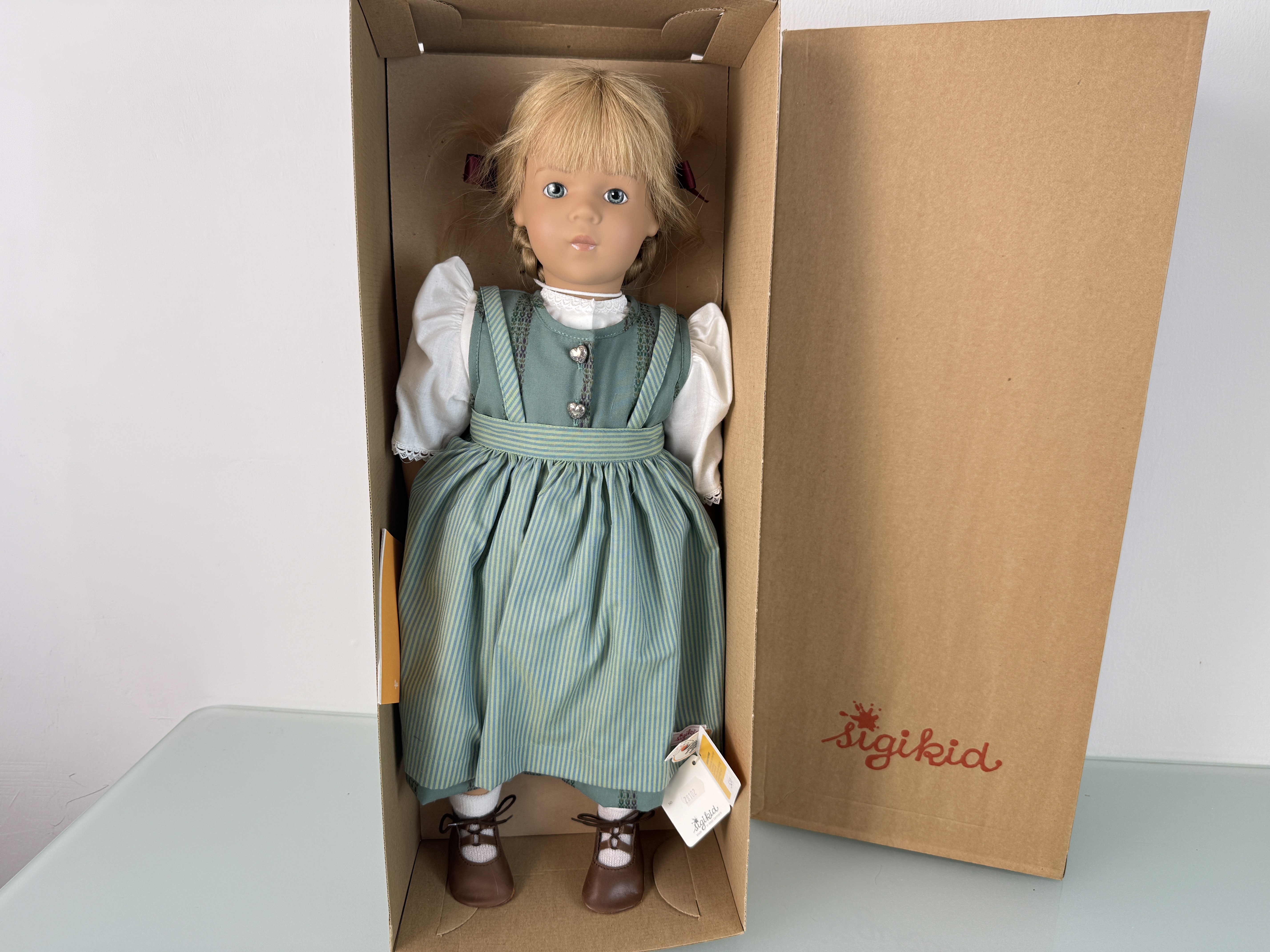 Künstlerpuppe Sigikid Vinyl Puppe 55 cm. Top Zustand 