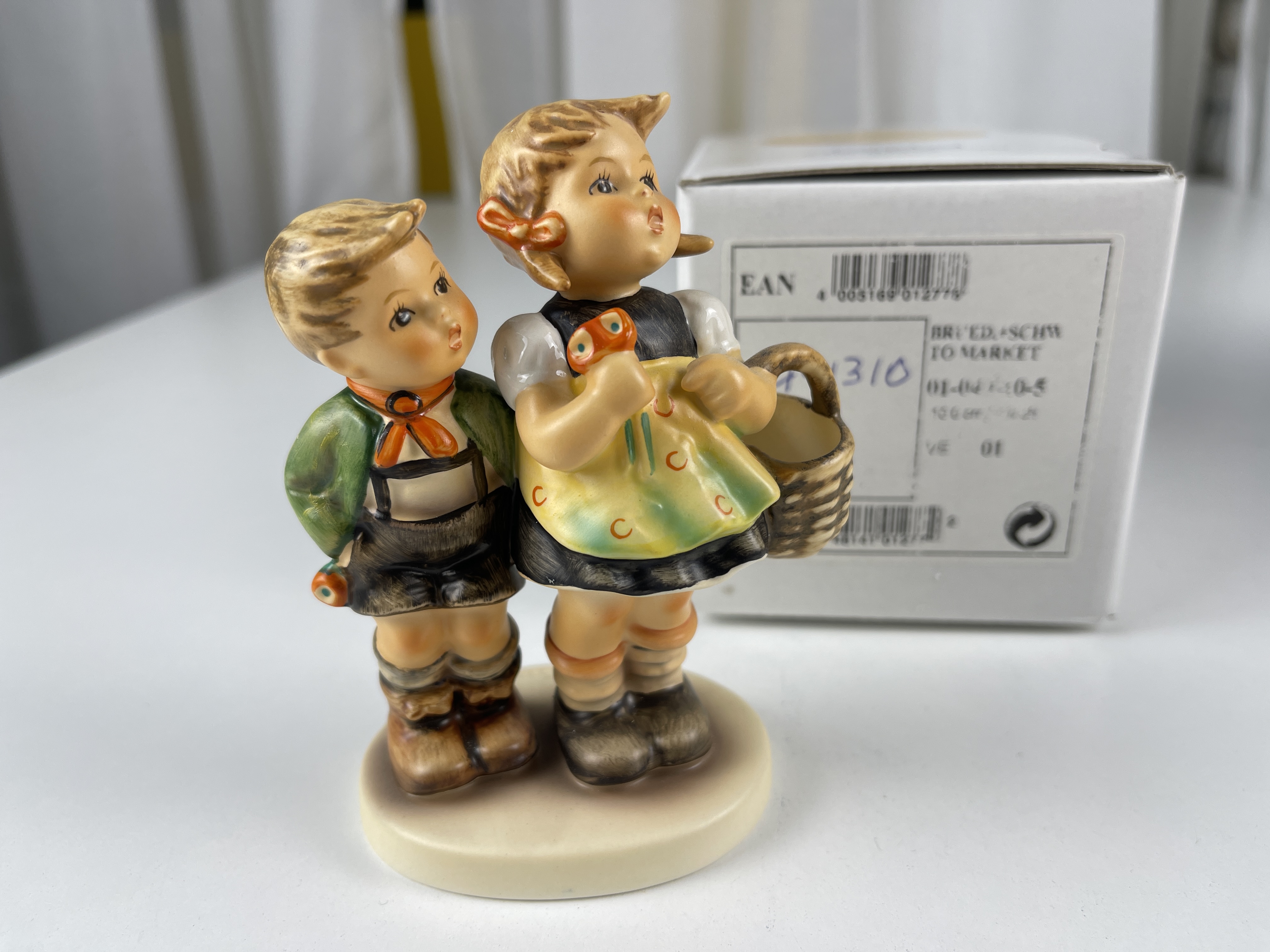 M.I. Hummel Figur 49 3/0 Brüderlein & Schwesterlein 11 cm. 1 Wahl - Ovp - Top Zustand 