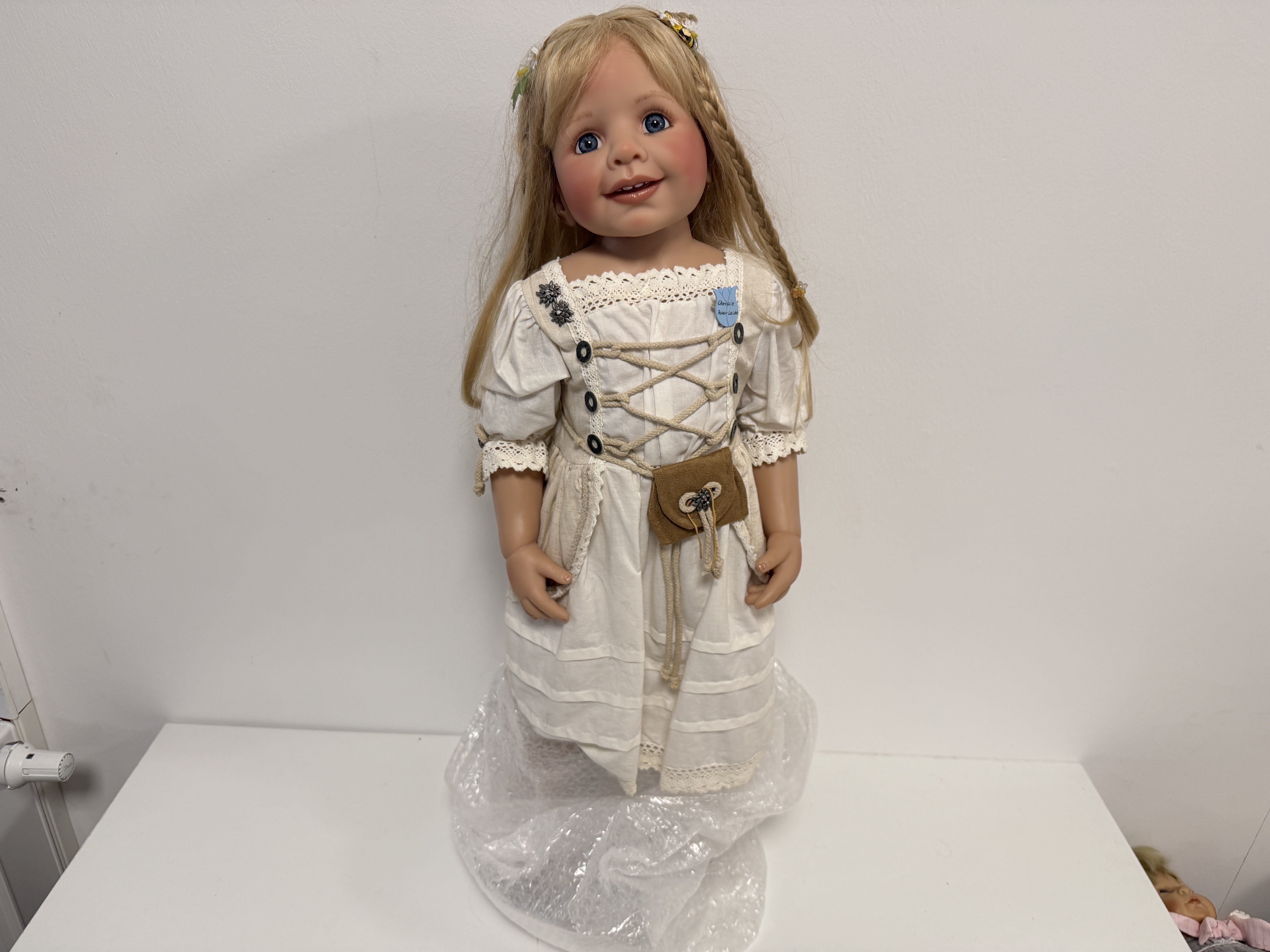 Künstlerpuppe Puppe Monika Peter Leicht Vinyl Puppe 90 cm. Top Zustand 