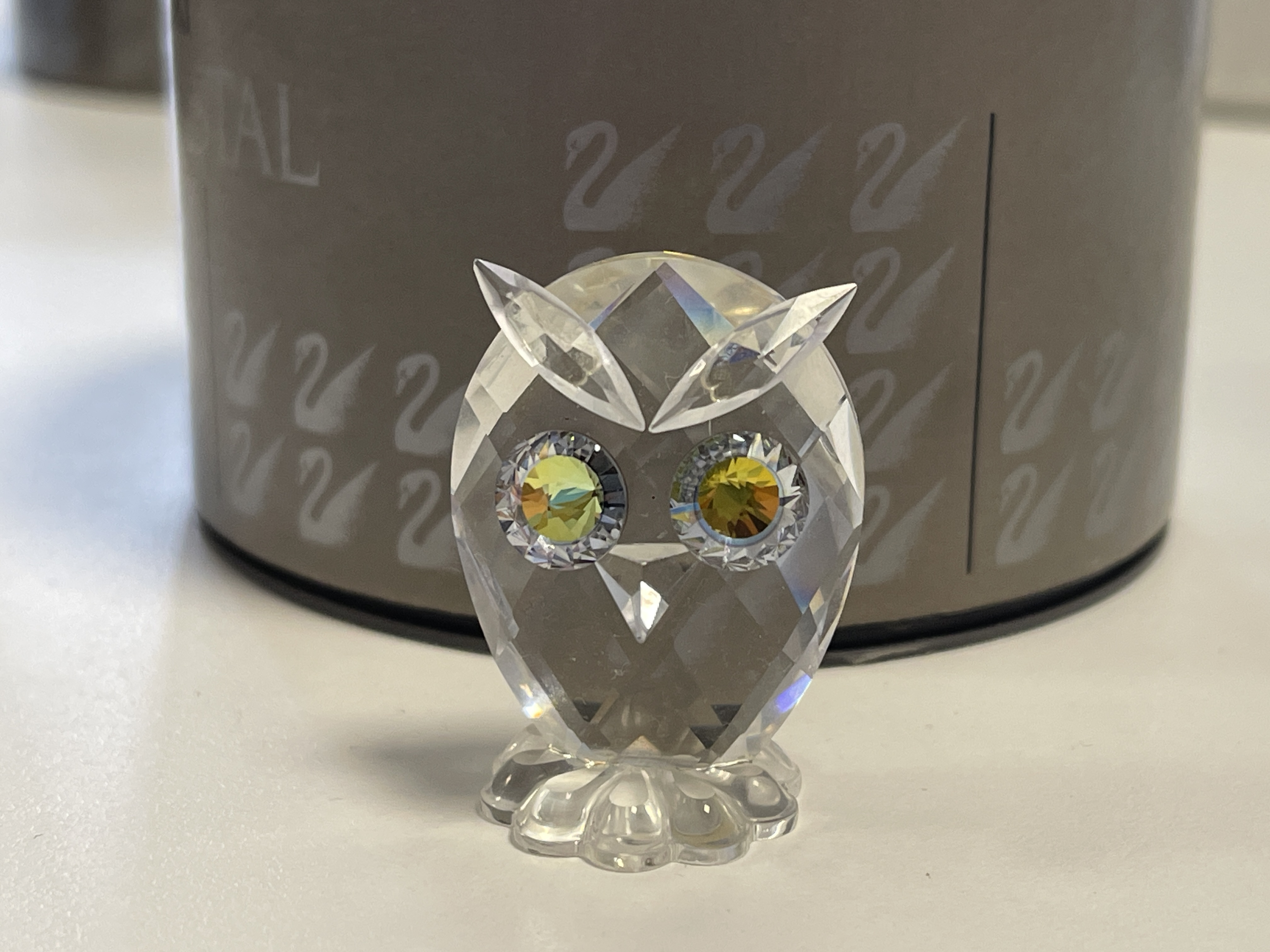 Swarovski Figur 010014 Eule 3,5 cm. Mit Ovp & Zertifikat. Top Zustand 