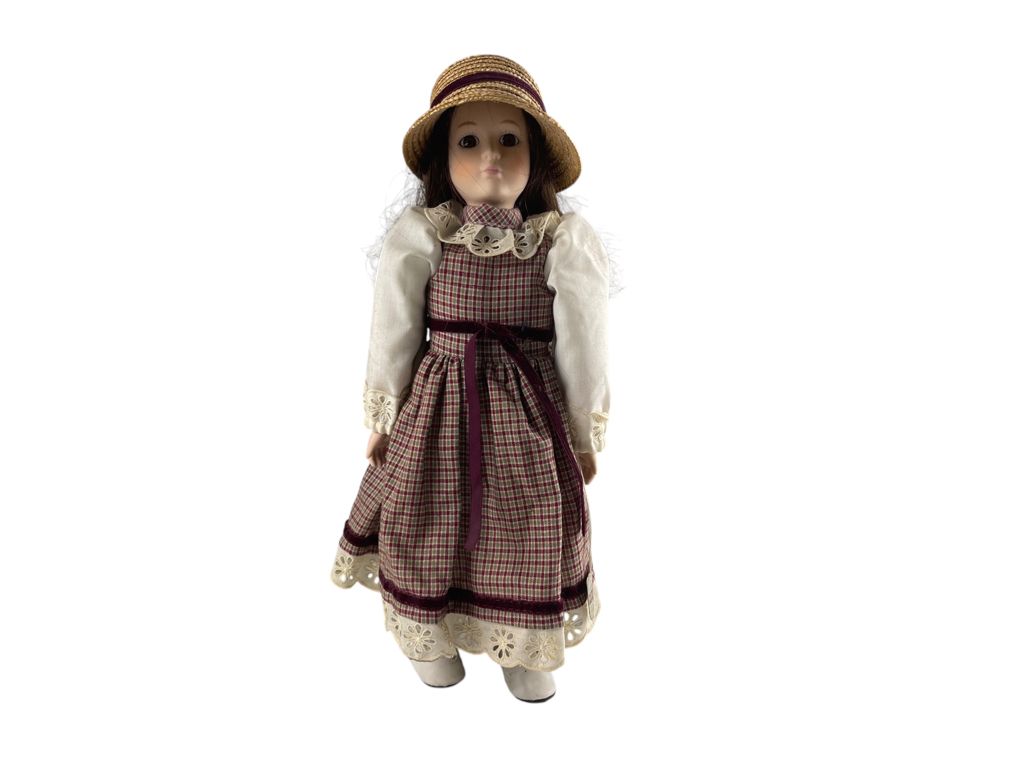 Künstler Sammler Puppe Porzellan Puppe 40 cm. Zustand siehe Fotos