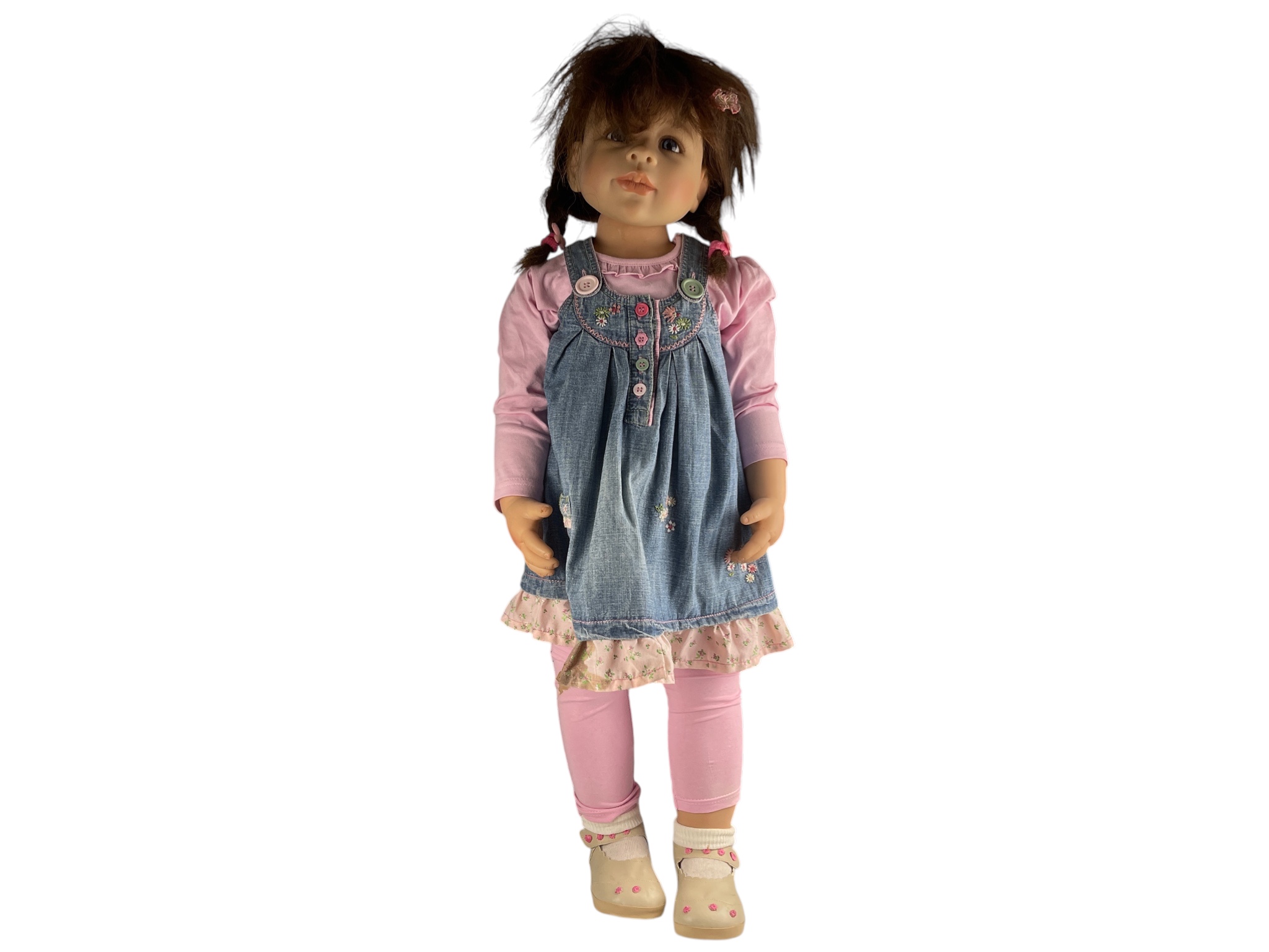 Künstlerpuppe Puppe Monika Peter Leicht Vinyl Puppe 87 cm Schmutzig 