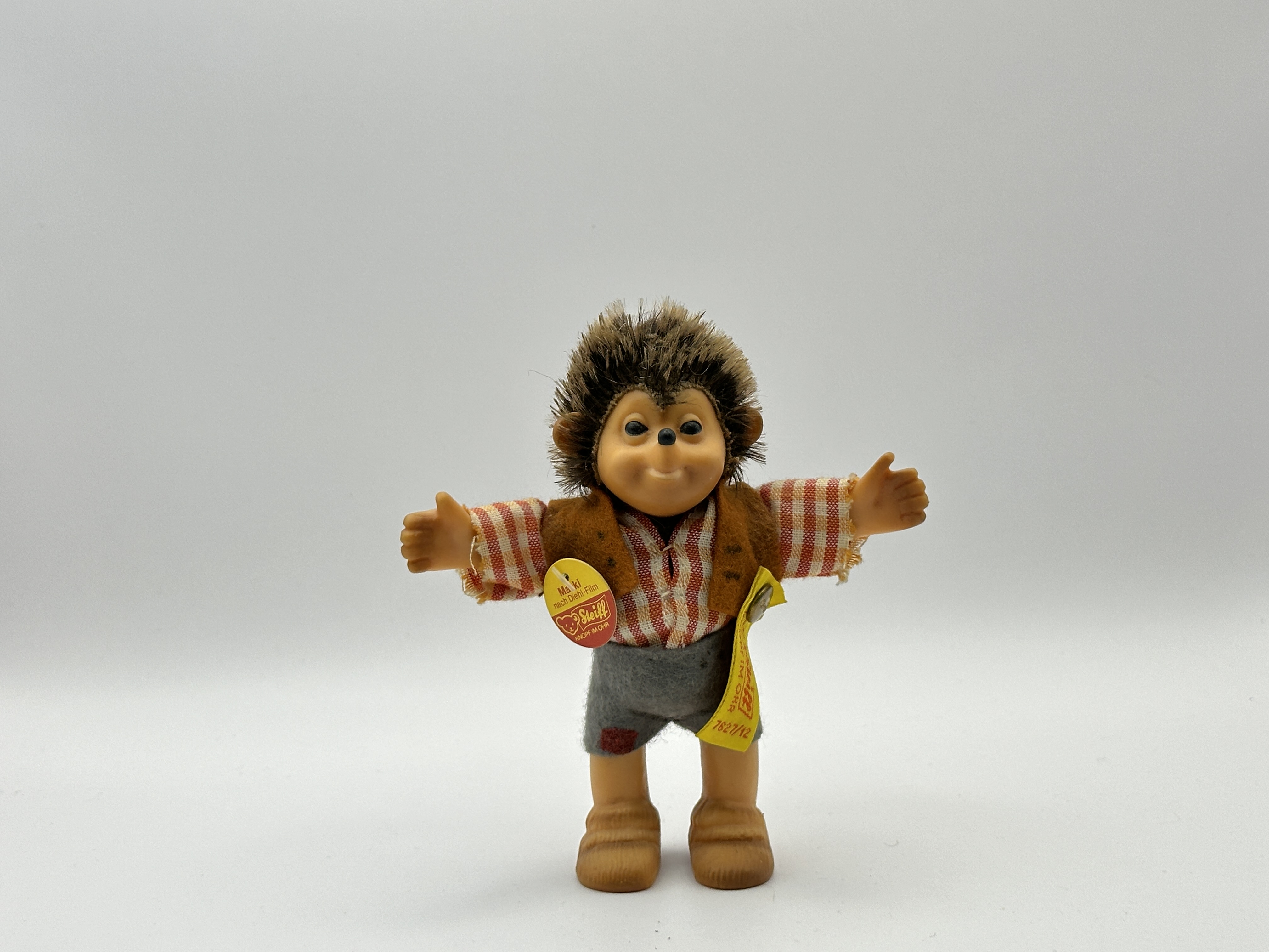 Steiff Tier 7627/12 Macki 12 cm. Top Zustand   