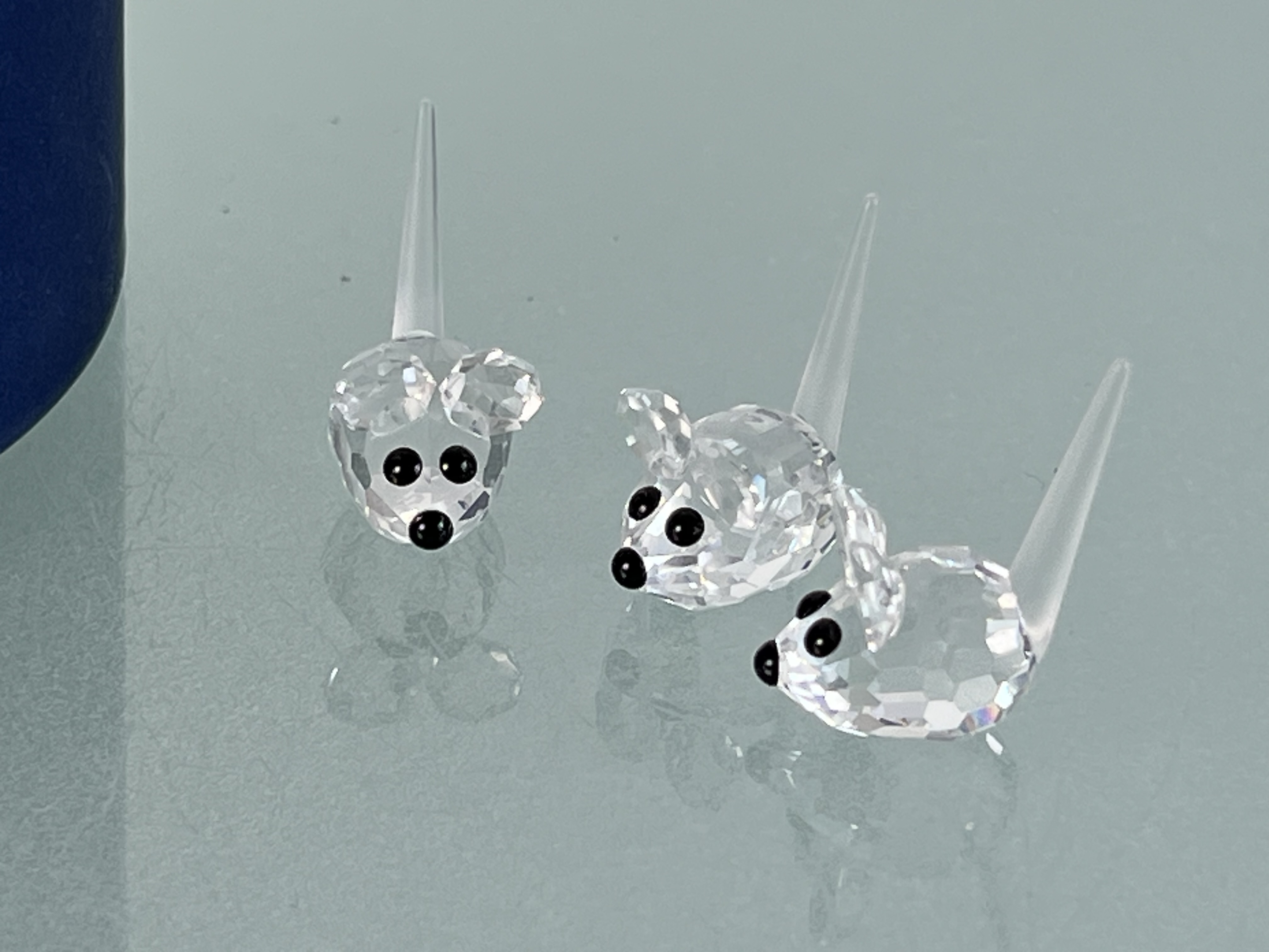 Swarovski Kristall 181513 Figur 3 Mäuse je 2,5 cm. Mit OVP & Zertifikat. Top Zustand