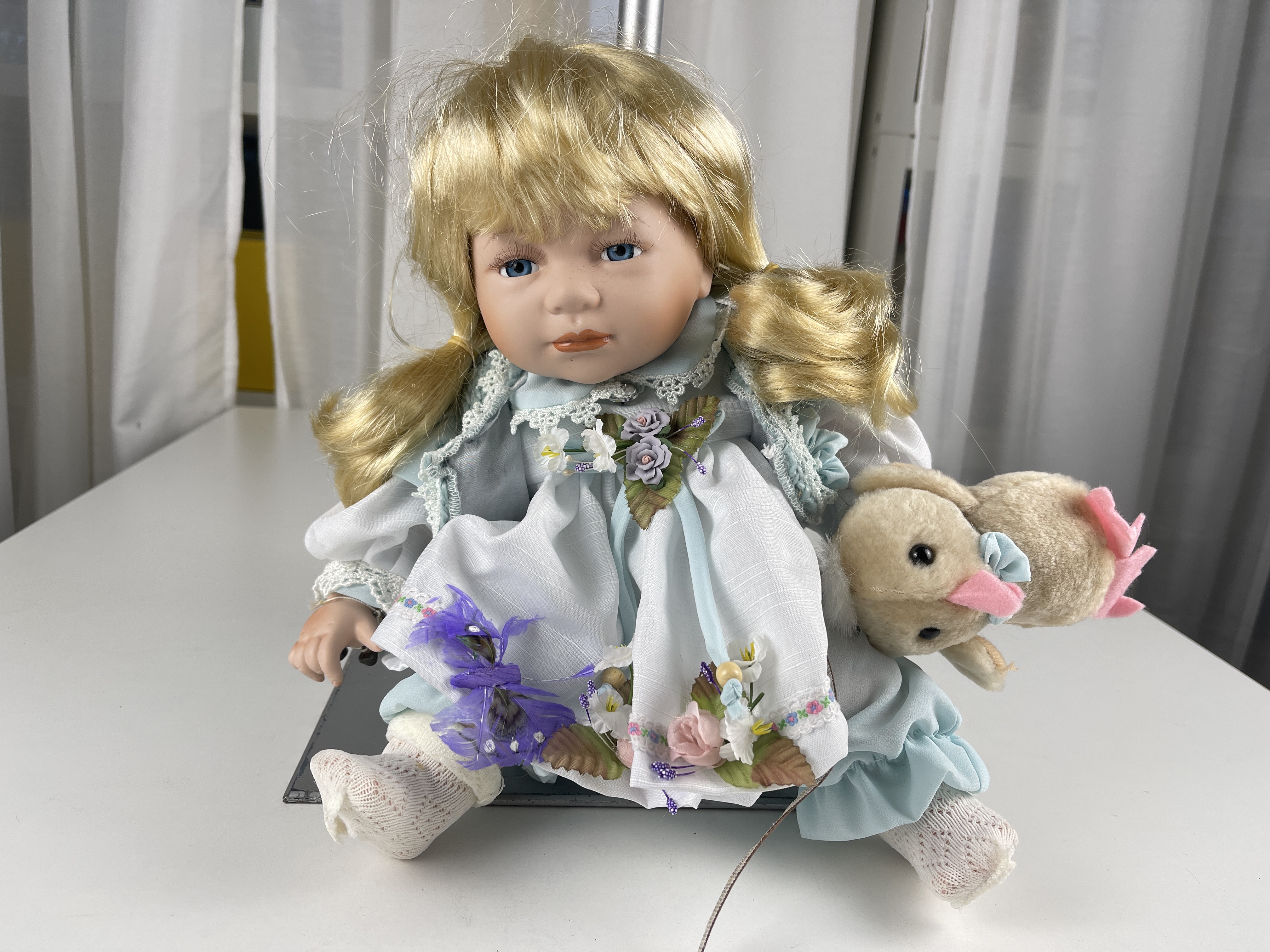 Künstlerpuppe Alberon Porzellan 35 cm. Top Zustand   