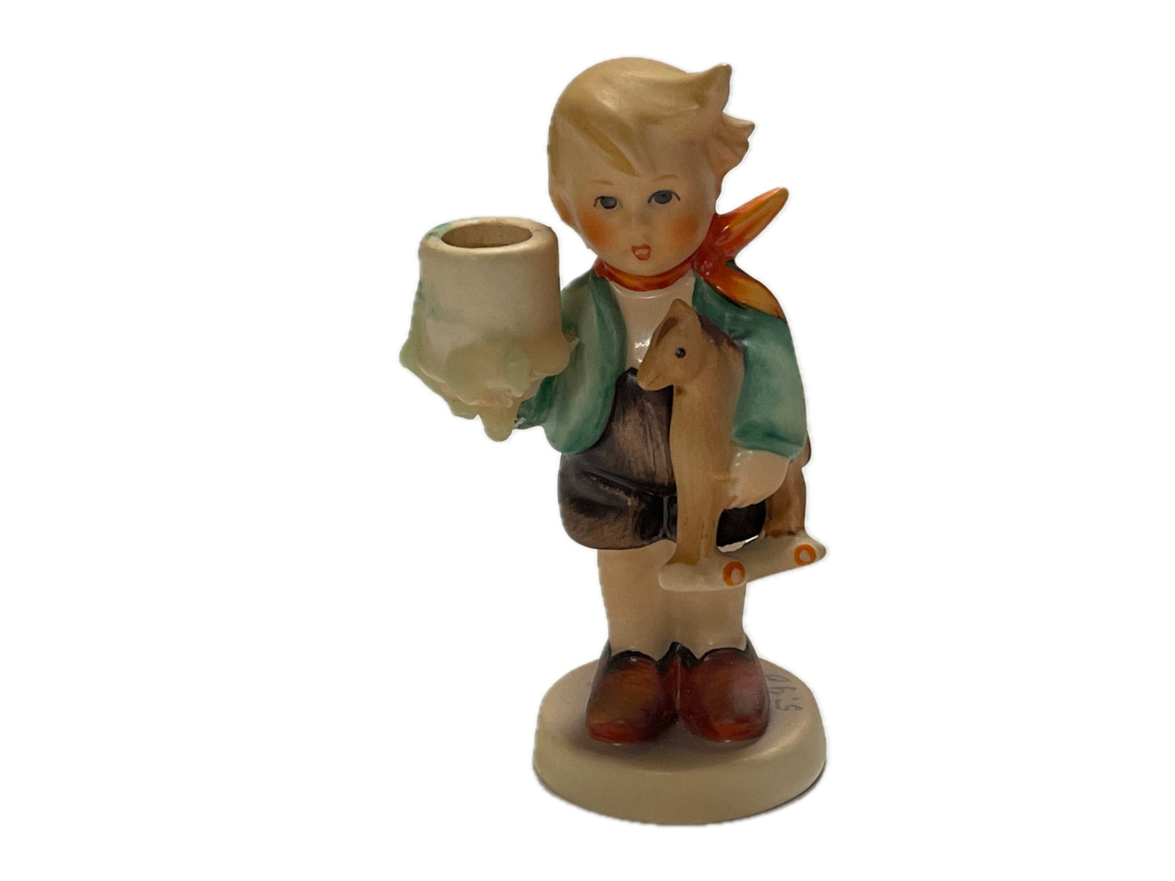 Hummel Figur 117 Junge mit Holzpferd Kerzenständer 9 cm. 1 Wahl. Top Zustand. 