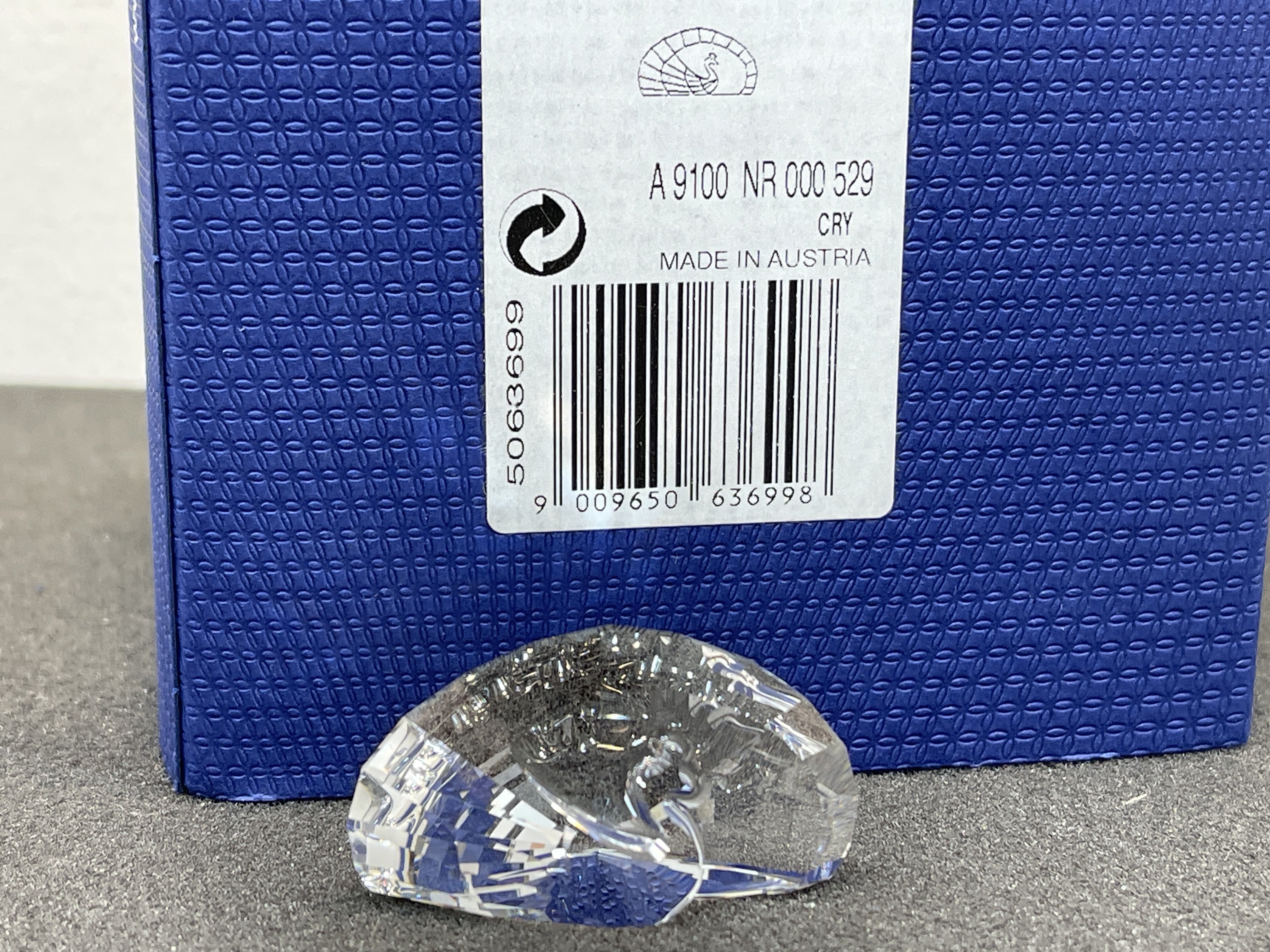 Swarovski Figur 5063699 Briefbeschwerer Pfau 4 cm mit Ovp 