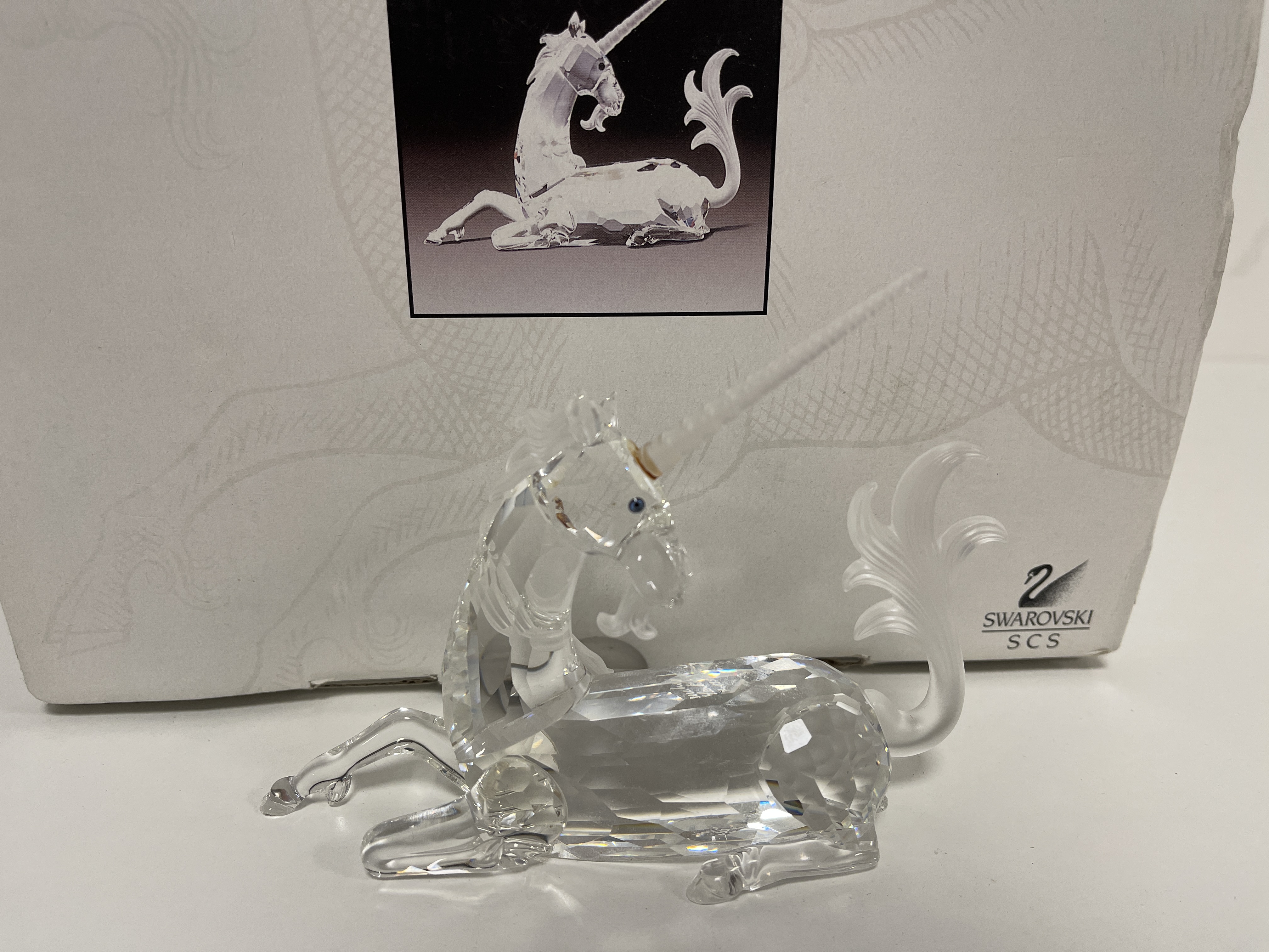  Swarovski Figur 191727 Jahresfigur Einhorn 14 cm. Mit OVP & Zertifikat  - Zustand siehe Fotos