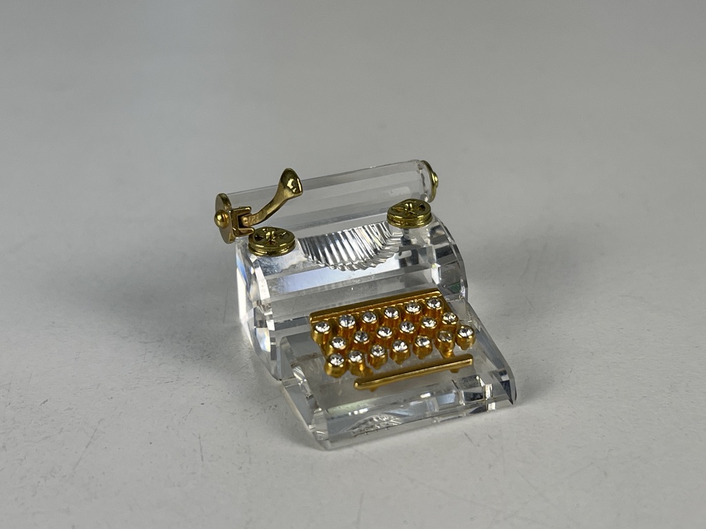 Swarovski Figur 208886 Schreibmaschine 3 cm. Top Zustand. 
