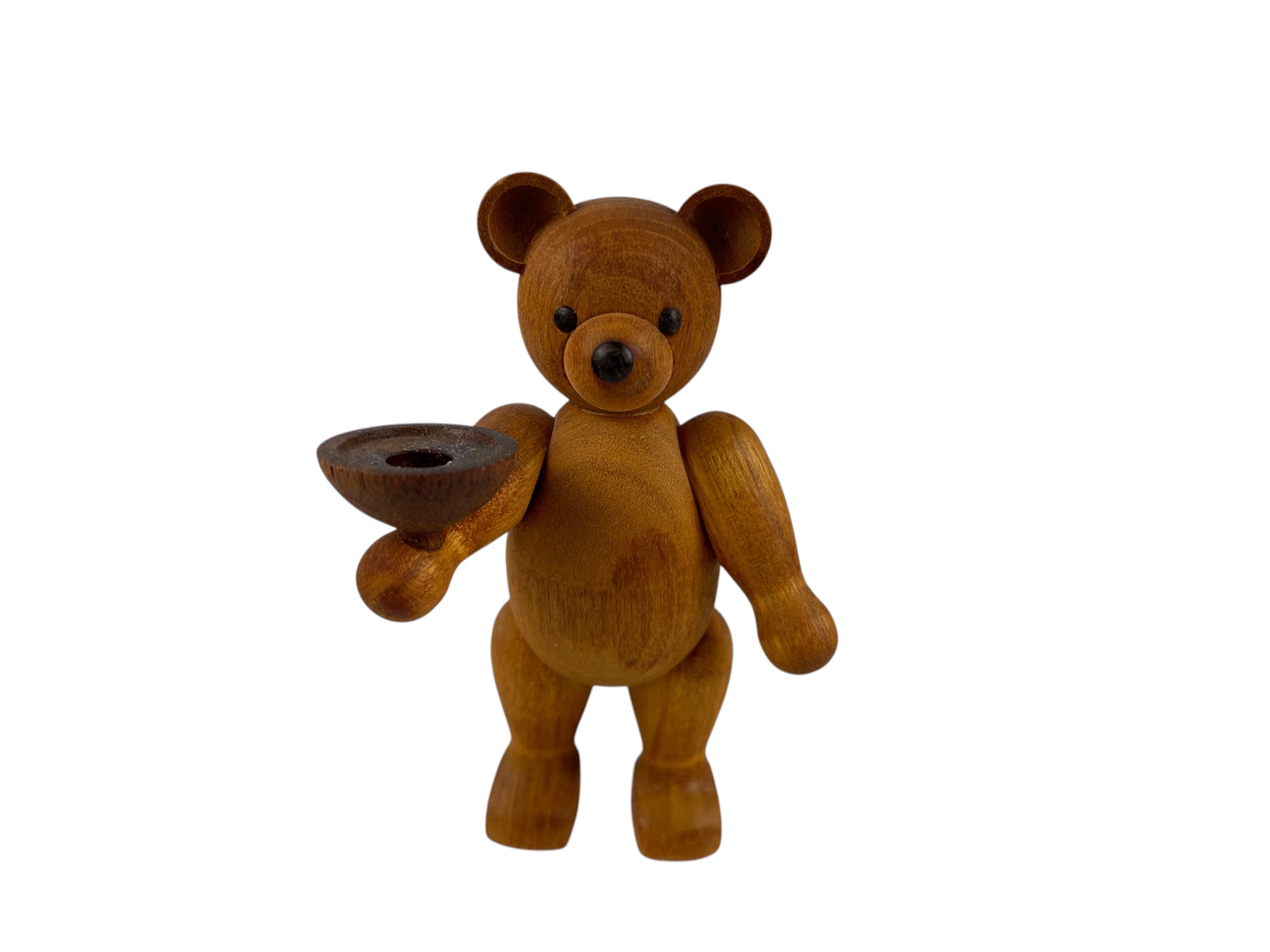 Erzgebirge Seiffener Figur Teddybär 9,5 cm. Zustand siehe Fotos 