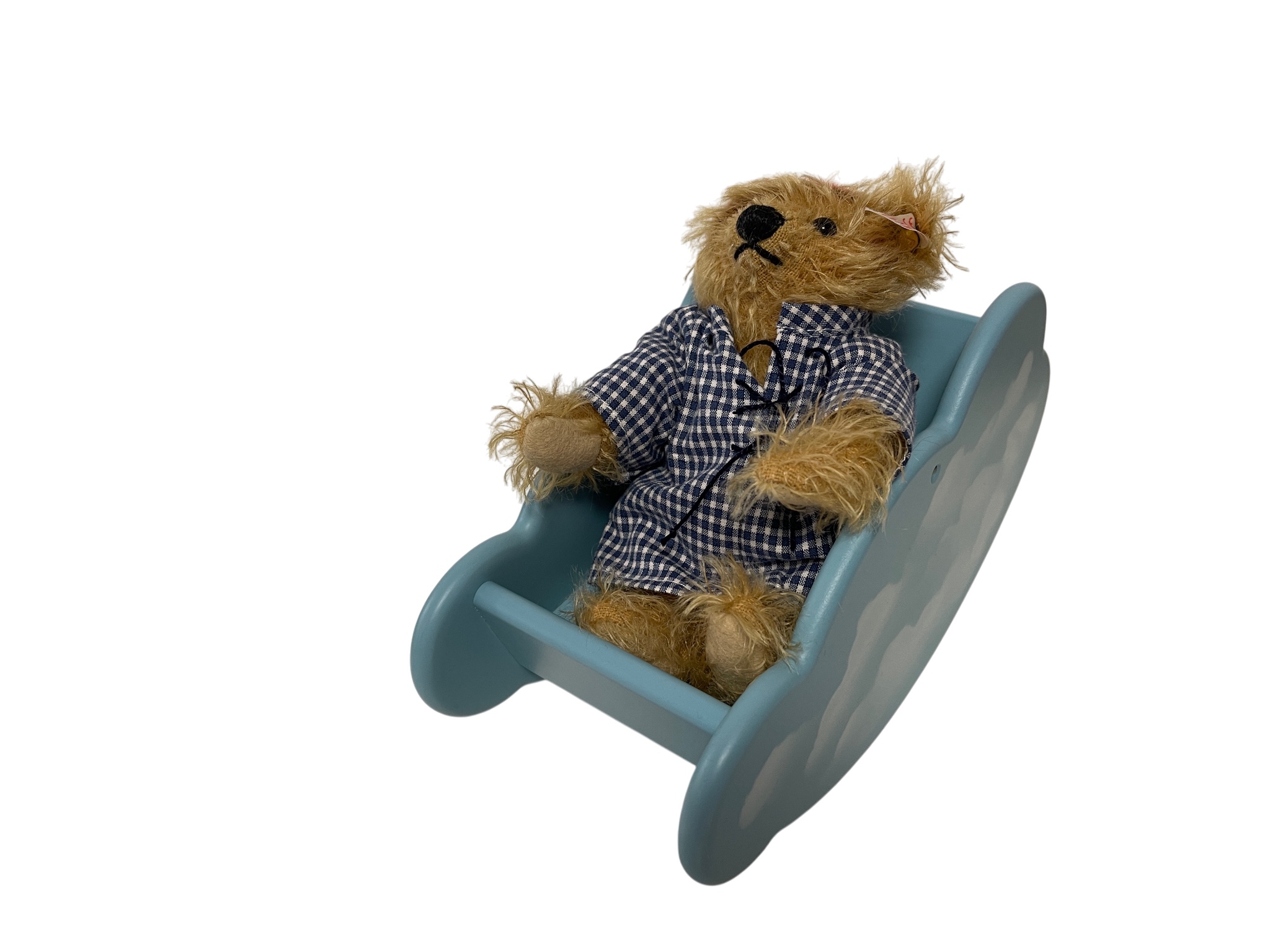 Steiff Tier Teddy Bär 037948  Wolkenbär 15 + Wolkenschaukel 21 cm Top Zustand.   