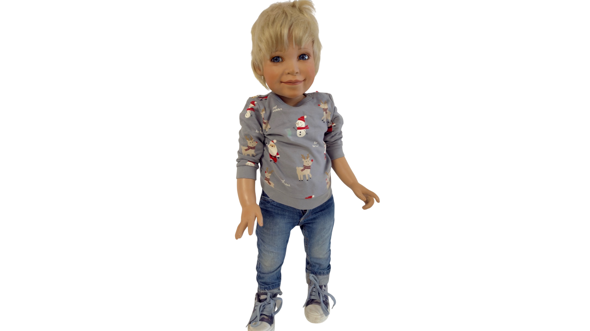 Künstlerpuppe Susan Lippl Vinyl Puppe 78 cm. Guter Zustand siehe Fotos 