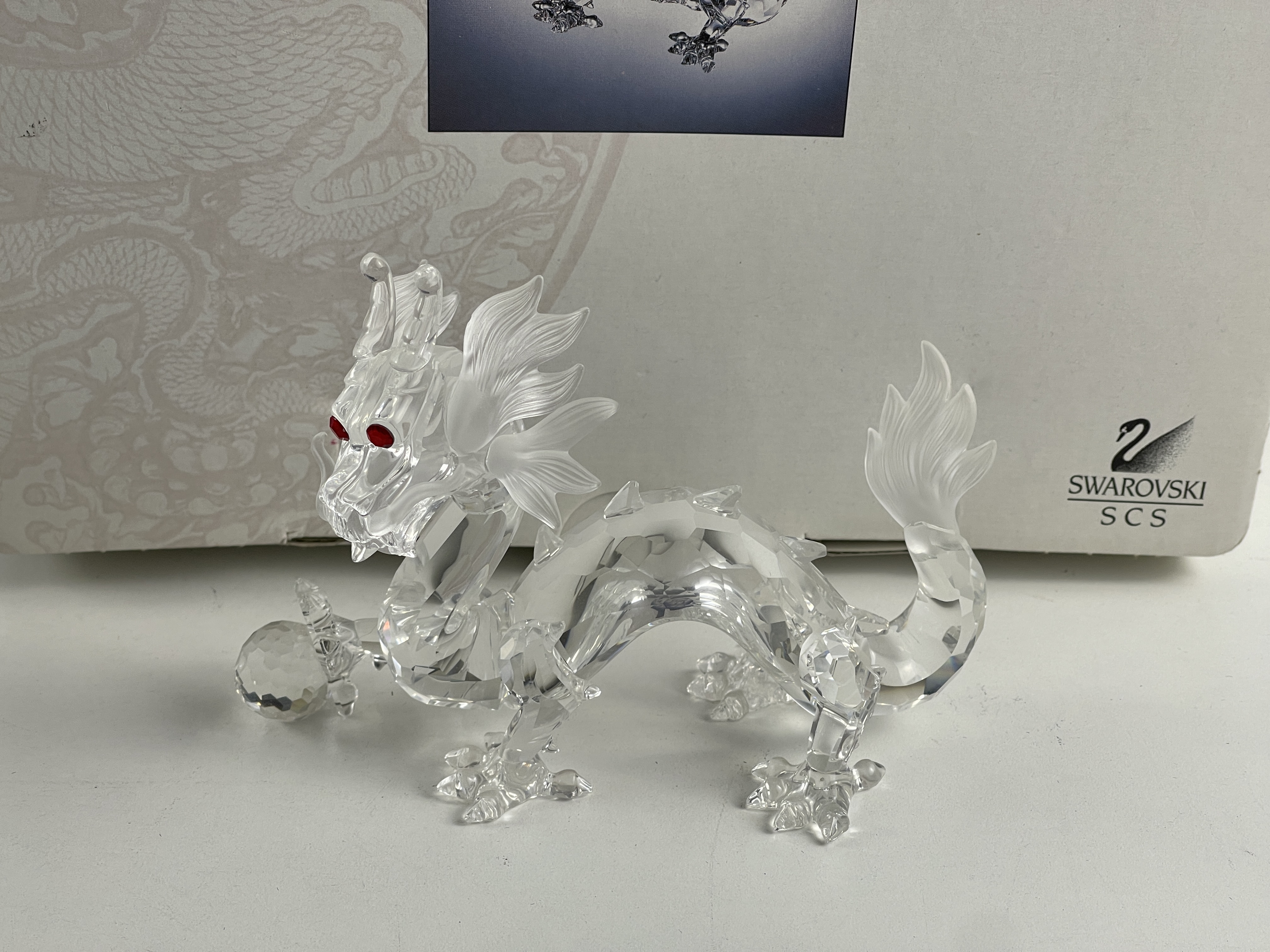 Swarovski Figur 208398 Drache 14 cm. Mit Ovp & Zertifikat. Top Zustand 