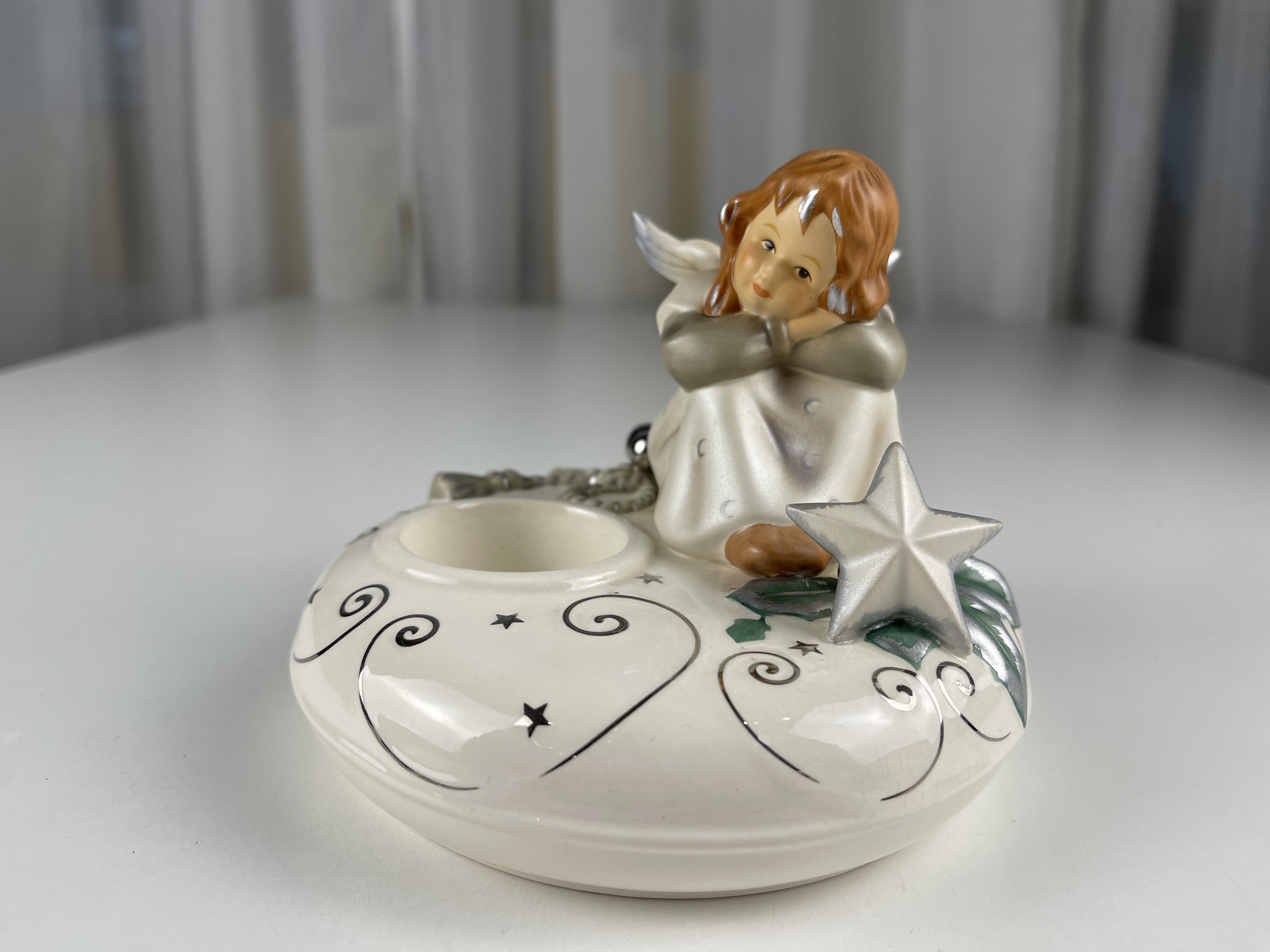 Goebel Engel 44-027 Teelichthalter. 12 cm hoch. 1 Wahl. 14 cm Ø. Top Zustand 