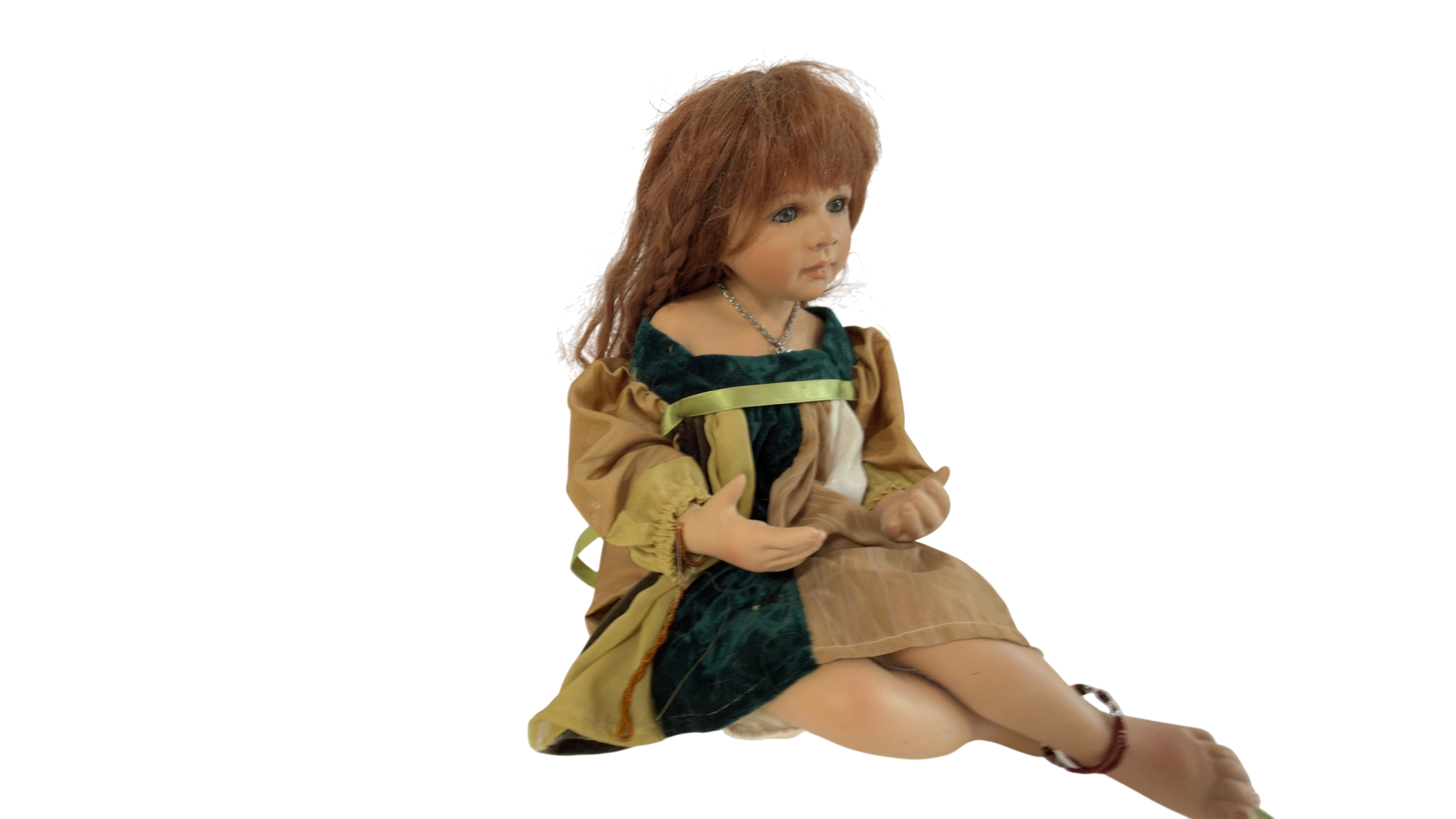 Künstlerpuppe Puppe Monika Levenig Porzellan Puppe 35 cm. Guter Zustand siehe Fotos 