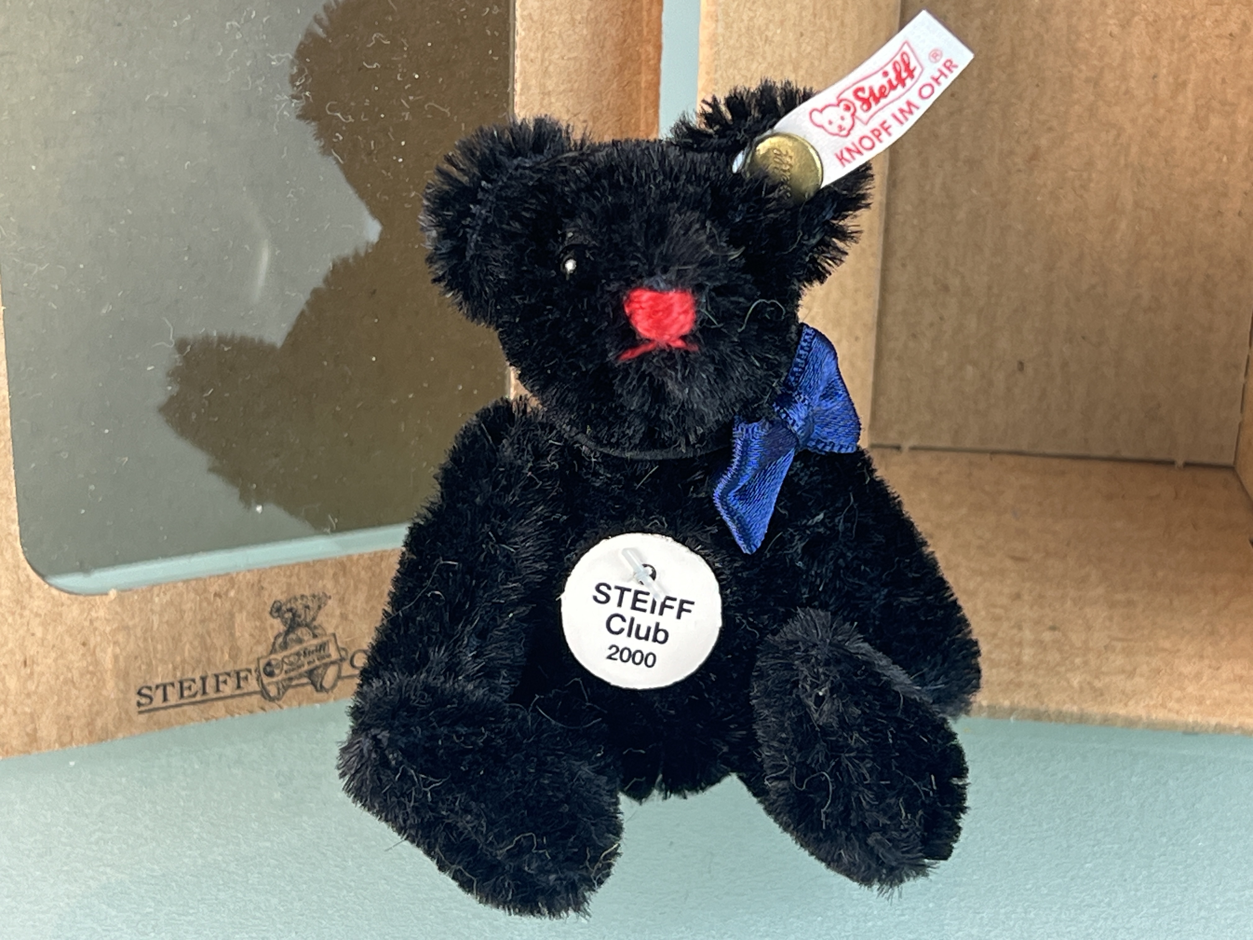 Steiff Tier Teddy Bär Club 2000 Bär mit Ovp - Top Zustand 