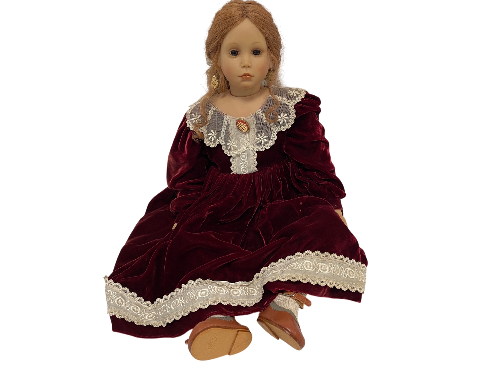 Künstlerpuppe Vinyl Puppe 62 cm. Top Zustand   