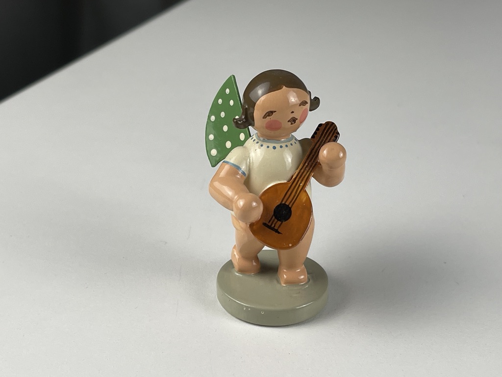 Erzgebirge Wendt und Kühn Figur Engel 6 cm. Zustand siehe Fotos   