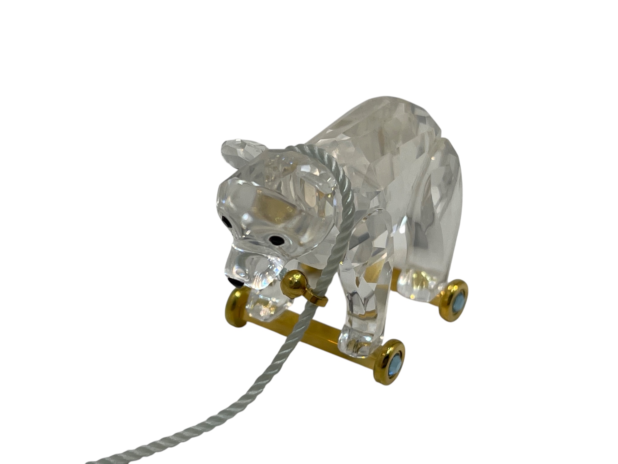Swarovski Figur 253447 Bär auf Rollen 4,3 cm Top Zustand