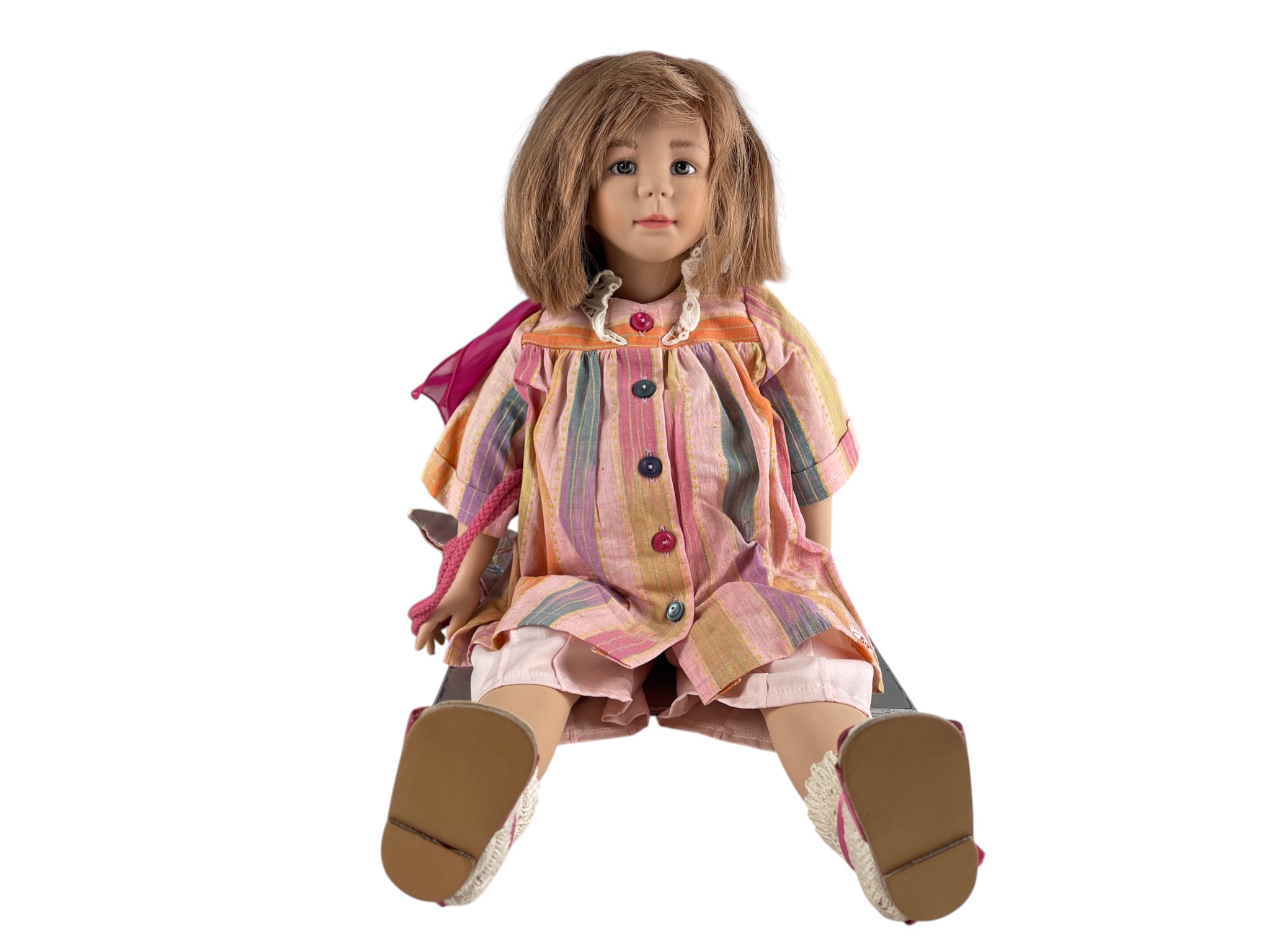 Künstlerpuppe Sigikid Vinyl Puppe 56 cm. Top Zustand 