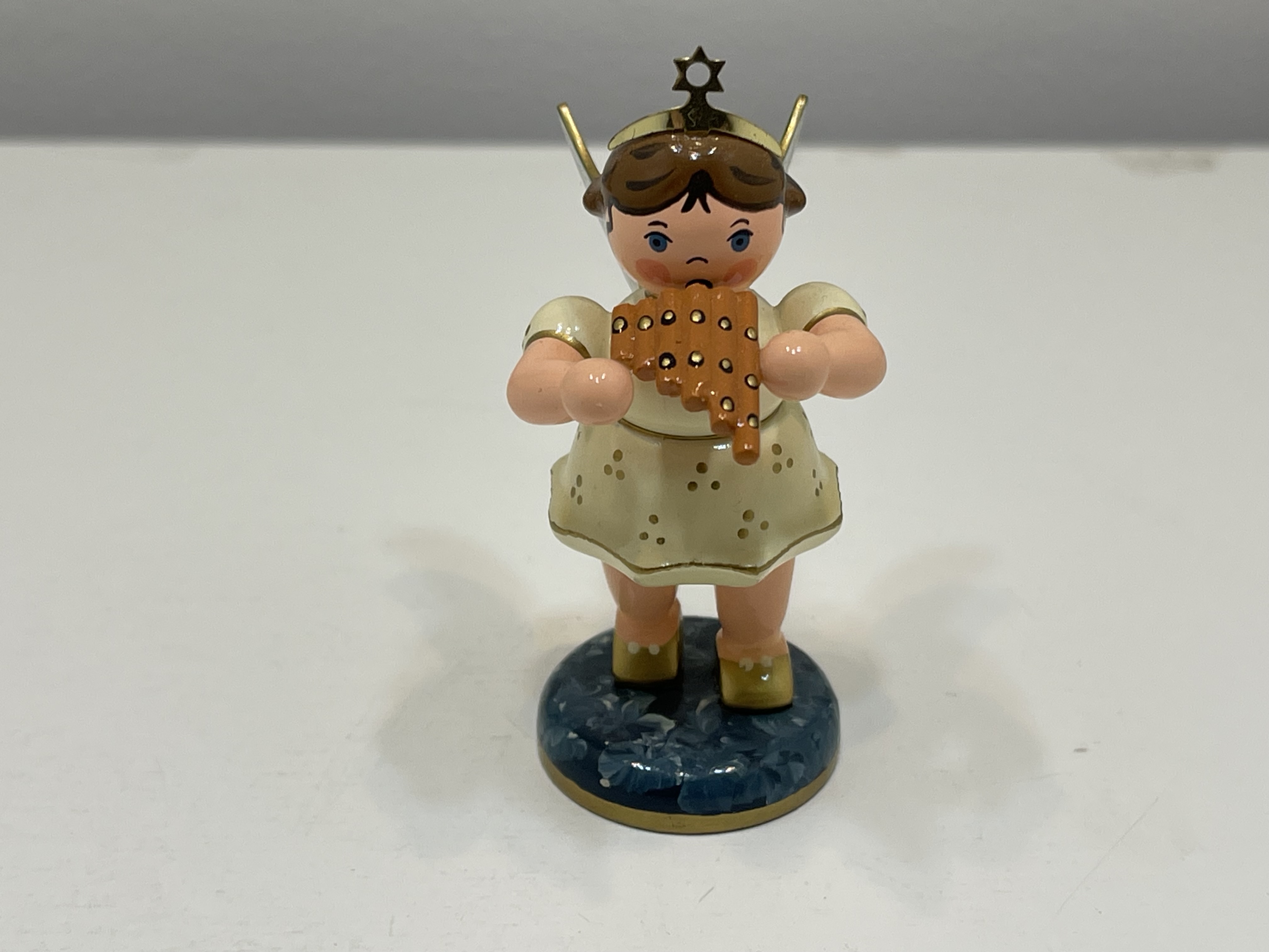 Erzgebirge Sammler Figur Engel Hubrig 6,8 cm. Top Zustand     